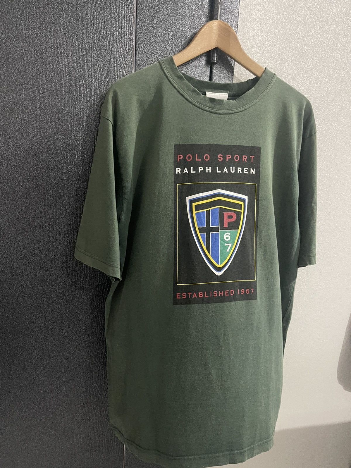Polo Ralph Lauren Vintage Polo Sport Ralph Lauren Faded Tshirt Size US XL / EU 56 / 4 - 3 Thumbnail