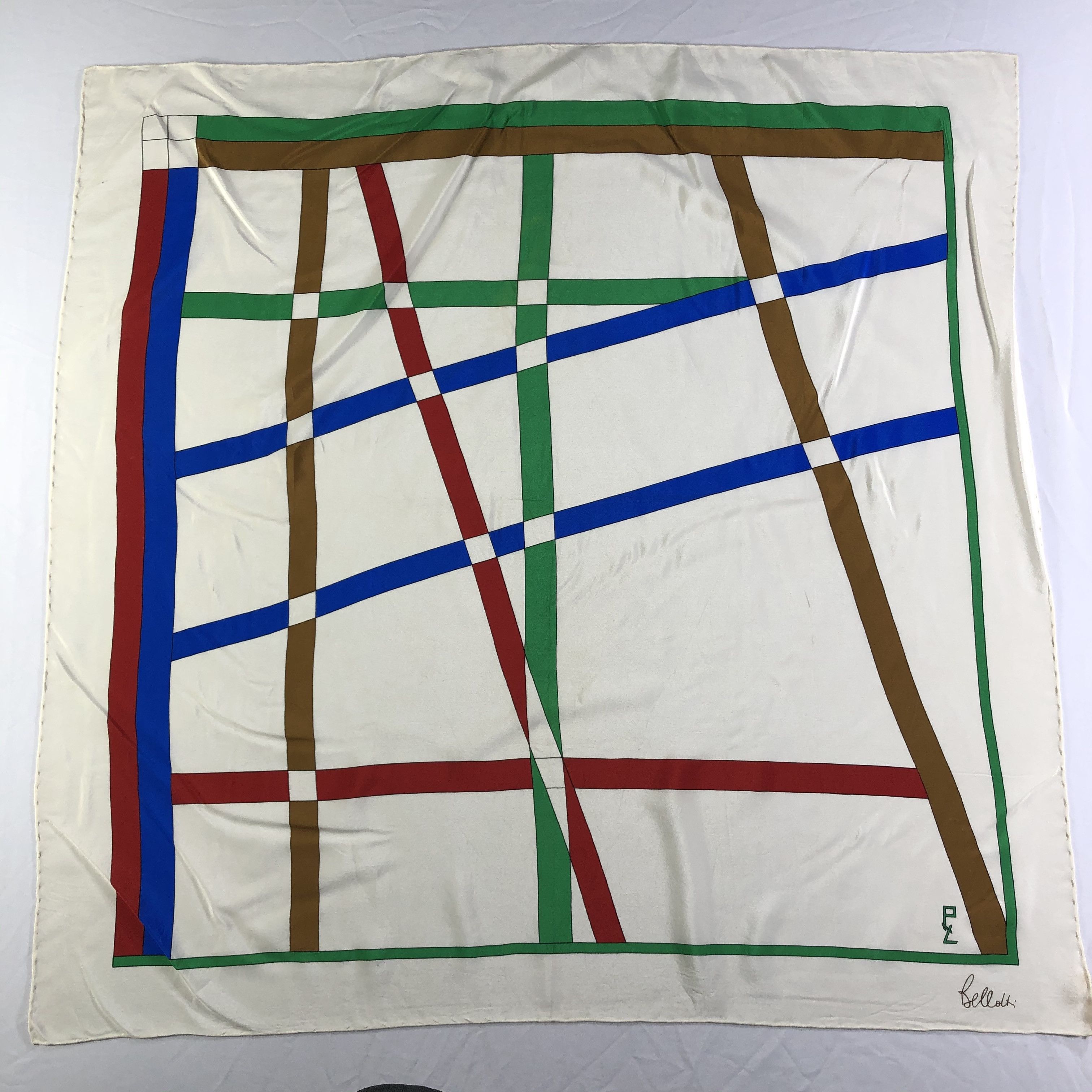 Vintage Vintage Silk Scarf Size ONE SIZE - 2 Thumbnail