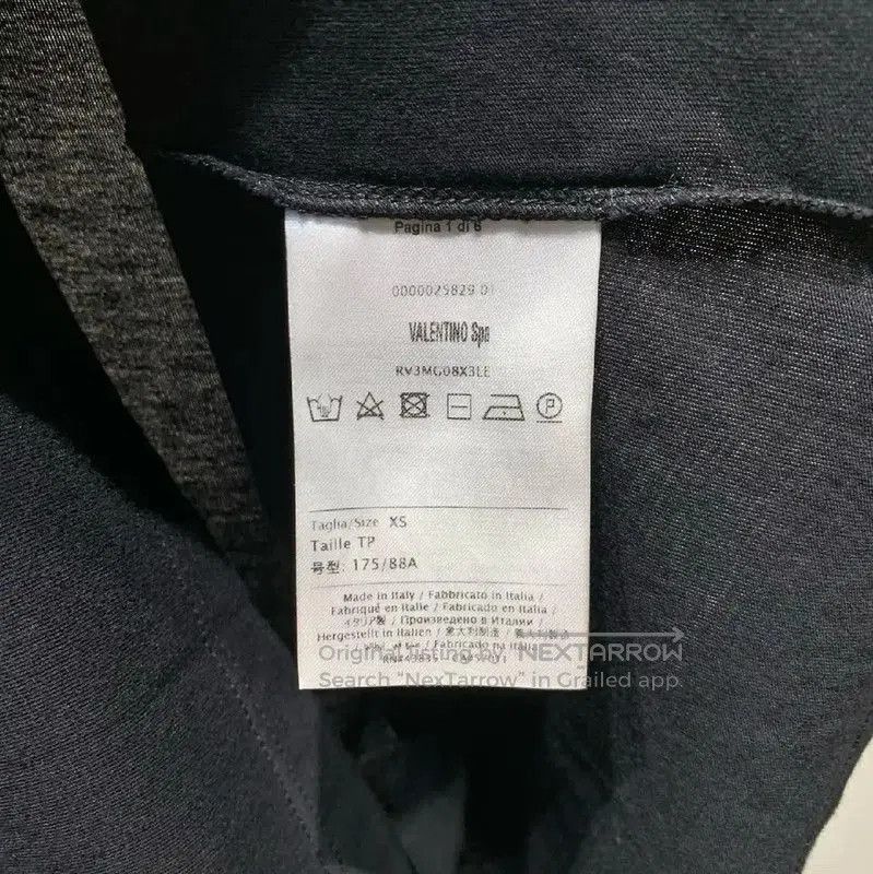 Valentino Valentino Men's Black Cotton T-Shirt . Size US XS / EU 42 / 0 - 8 Thumbnail