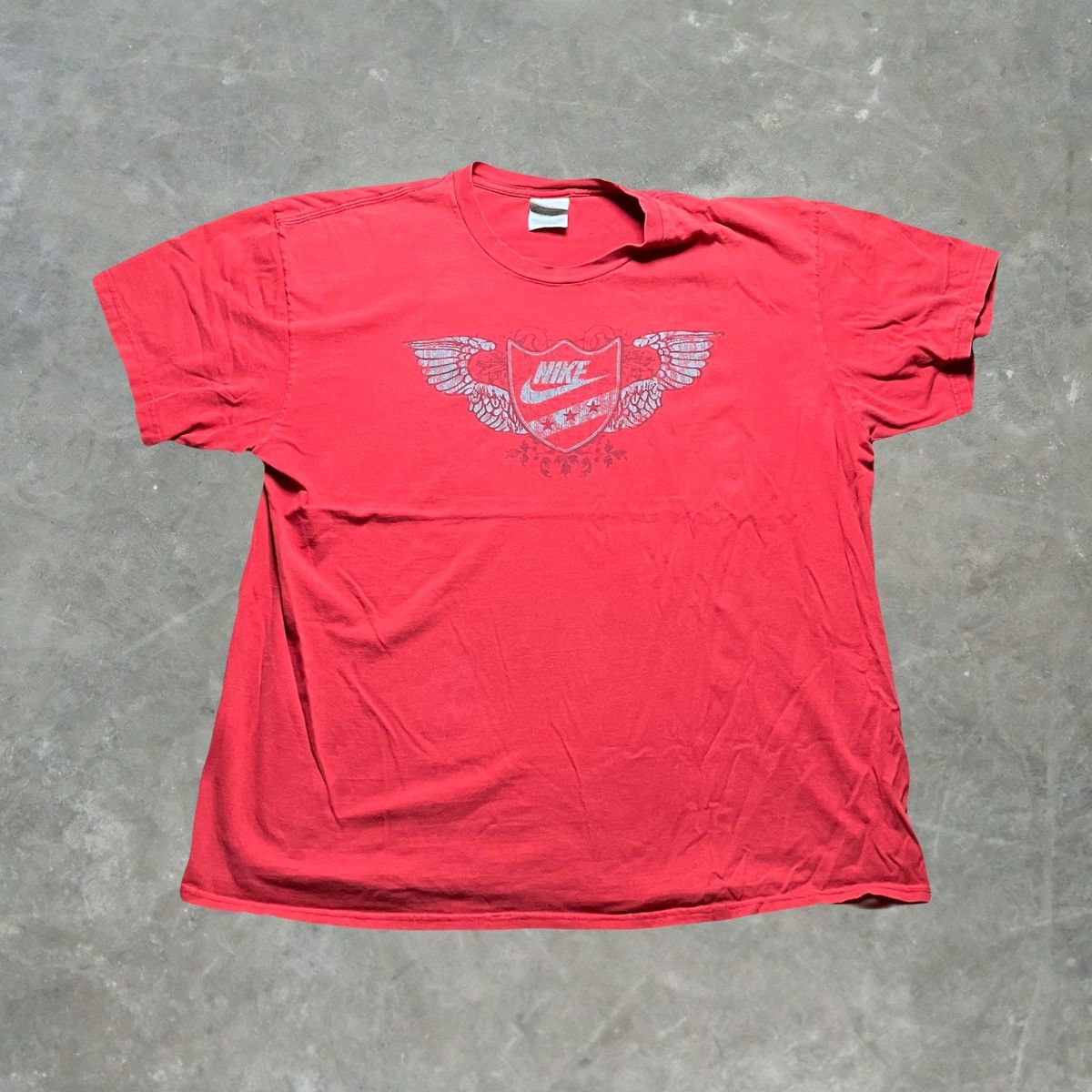 Nike × Vintage Nike Y2K Vintage Style Graphic T Shirt Mens 2XL Red Size US XXL / EU 58 / 5 - 2 Thumbnail