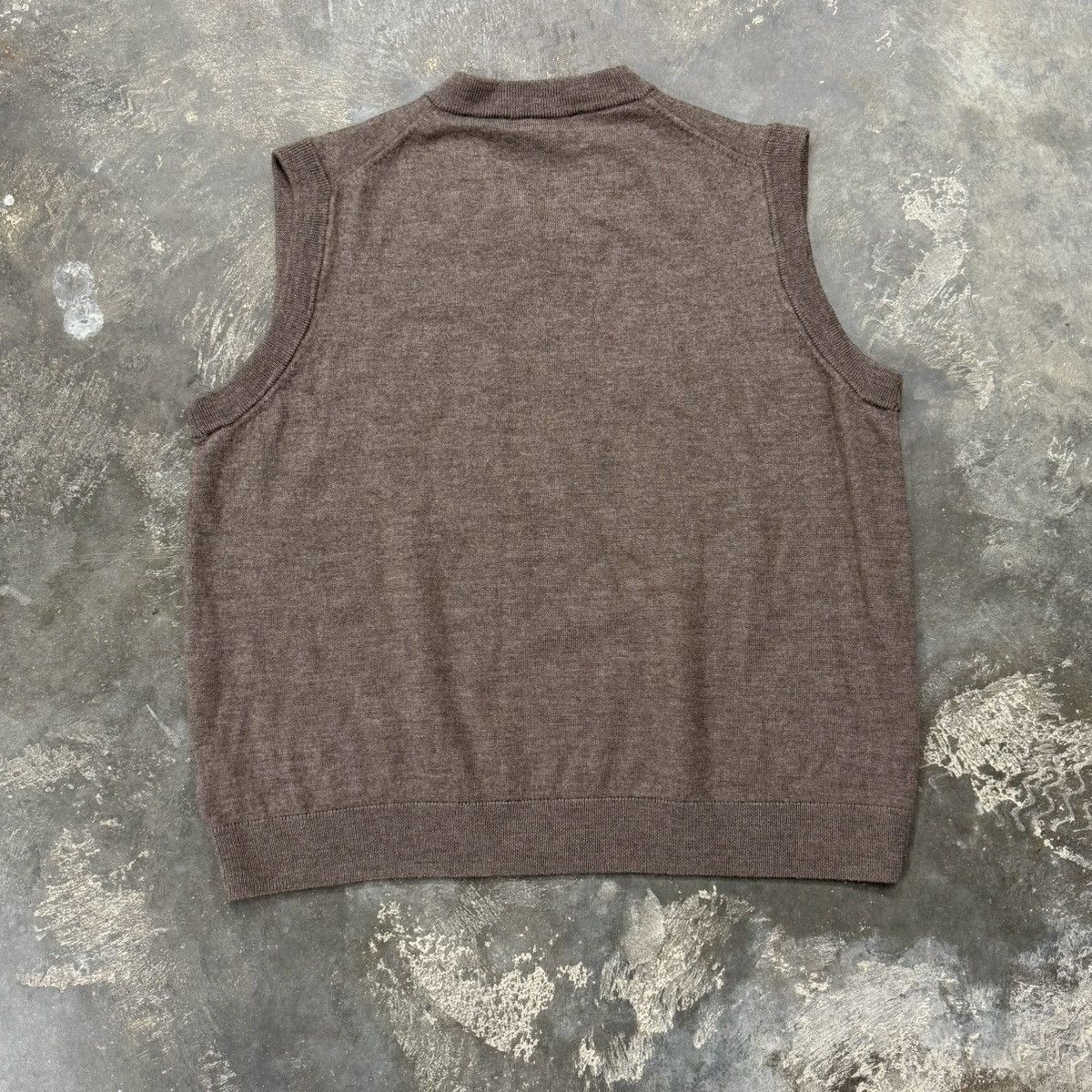 Hart Schaffner Marx Hart Schaffner Marx Merino Wool V-Neck Sweater Vest Size US XL / EU 56 / 4 - 2 Thumbnail