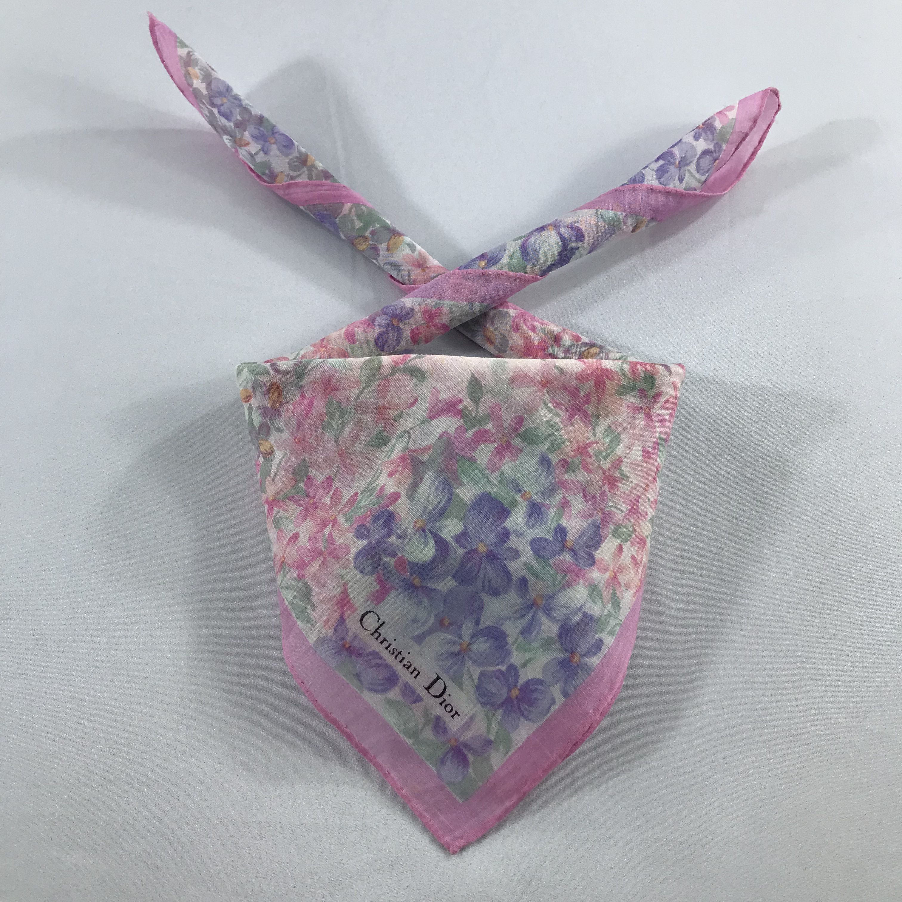 Vintage Christian Dior Bandana / Handkerchief / Neckerchief - S2319 Size ONE SIZE - 3 Thumbnail