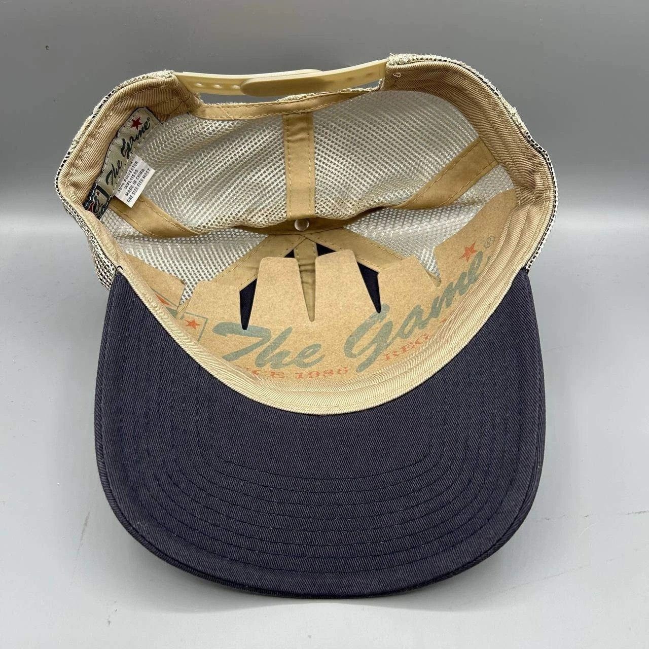 The Game Southern Methodist University Trucker Hat Men Blue Snap Back Size ONE SIZE - 2 Thumbnail