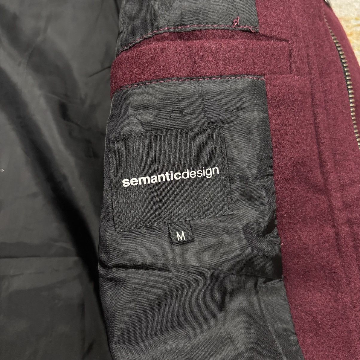 2000s Semantic Design - Vkei Style Red Wine Rider Jacket
