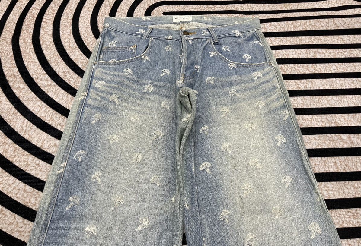 Issey Miyake 2000s ISSEY MIYAKE FULLPRINT MUSHROOM JEANS RARE Size US 30 / EU 46 - 6 Thumbnail
