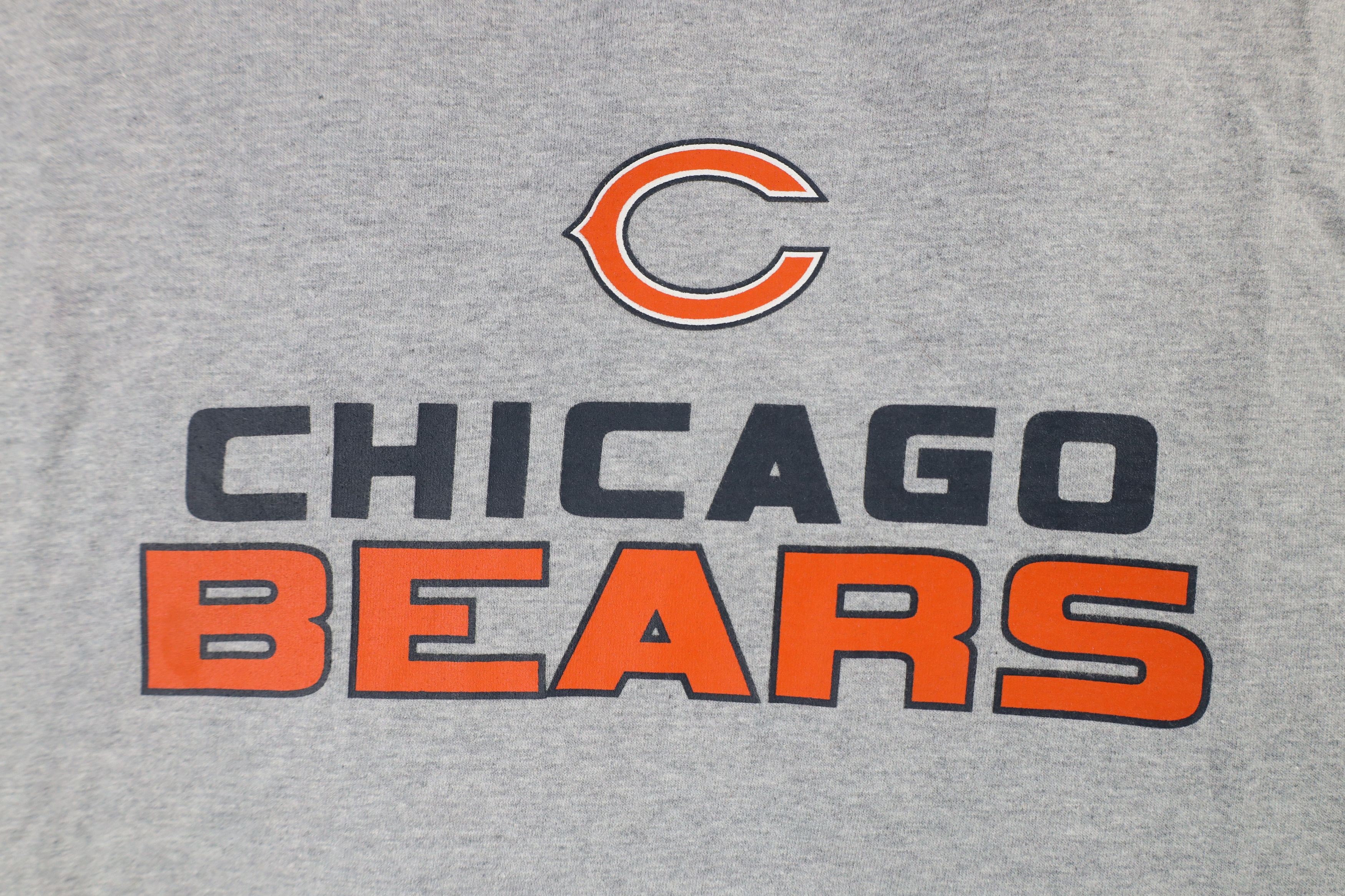Reebok × Vintage Vintage Reebok Spell Out Chicago Bears Football T-Shirt Gray Size US L / EU 52-54 / 3 - 5 Thumbnail