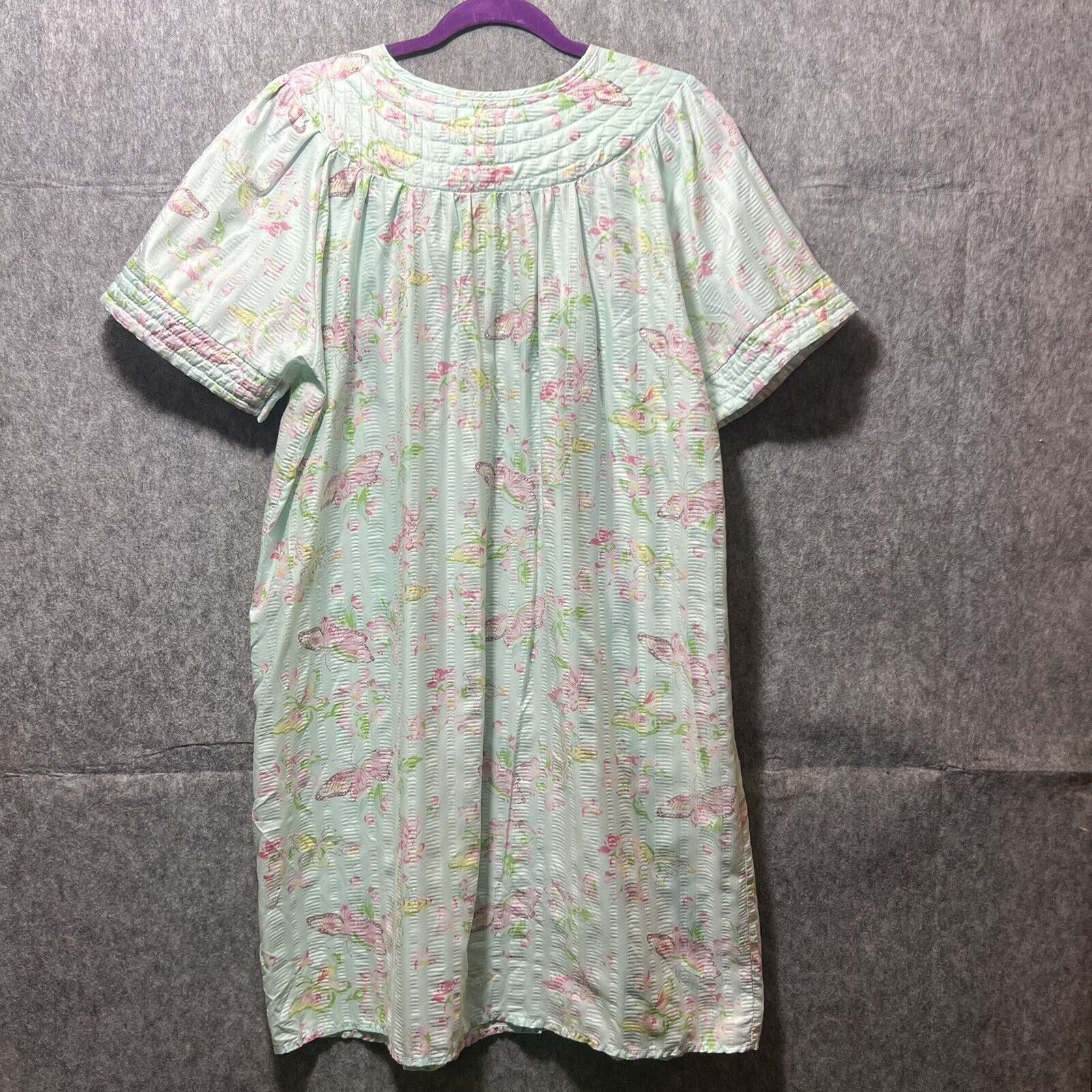 Other Lati Fashion Sleepwear Nightgown L House Coat Robe Button Up Size ONE SIZE - 5 Thumbnail