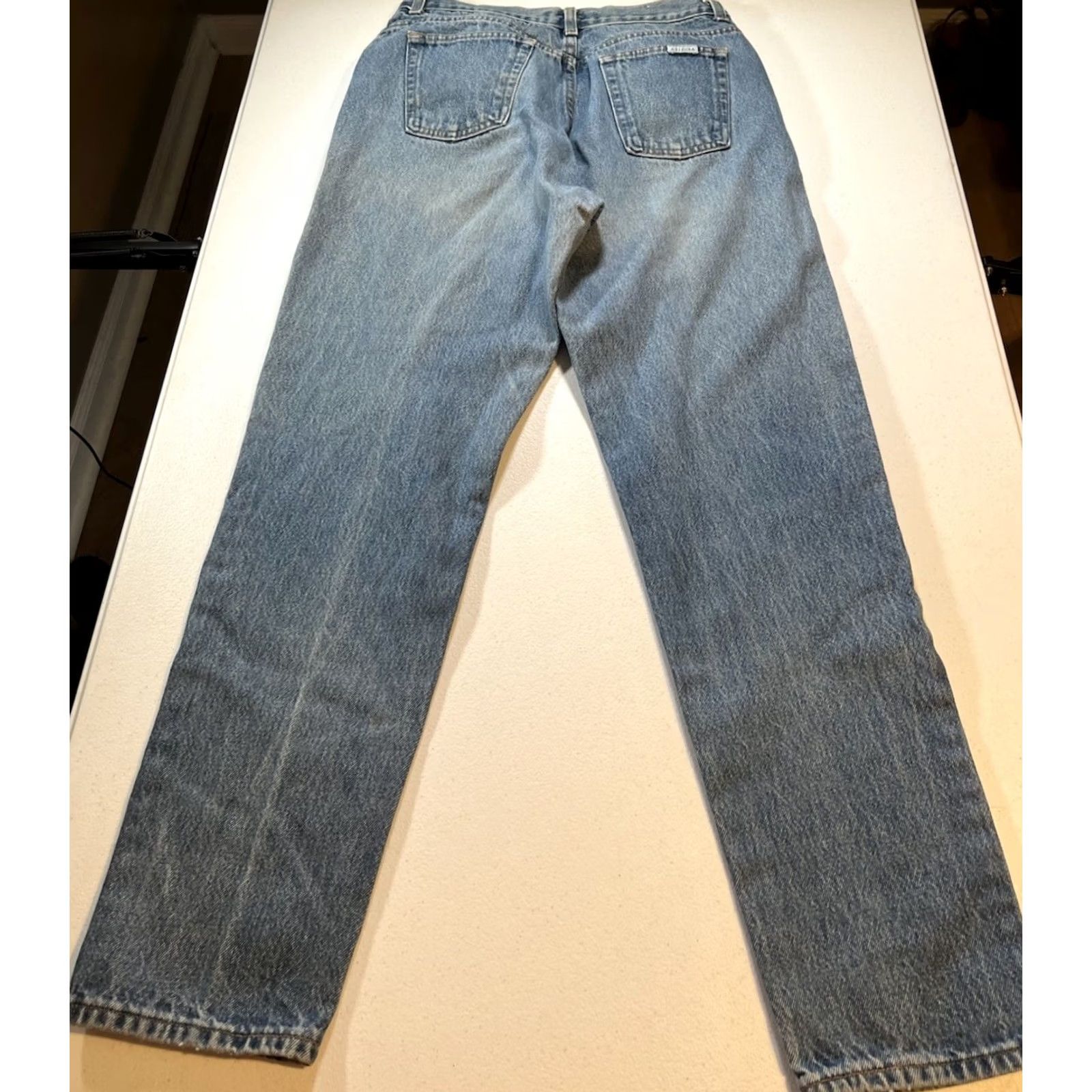Vintage VINTAGE AriZona Jeans Women’s 13 Blue Light Wash High Rise Straight 5-Pocket Denim USA Womens Size 30" / US 8 / IT 44 - 7 Thumbnail
