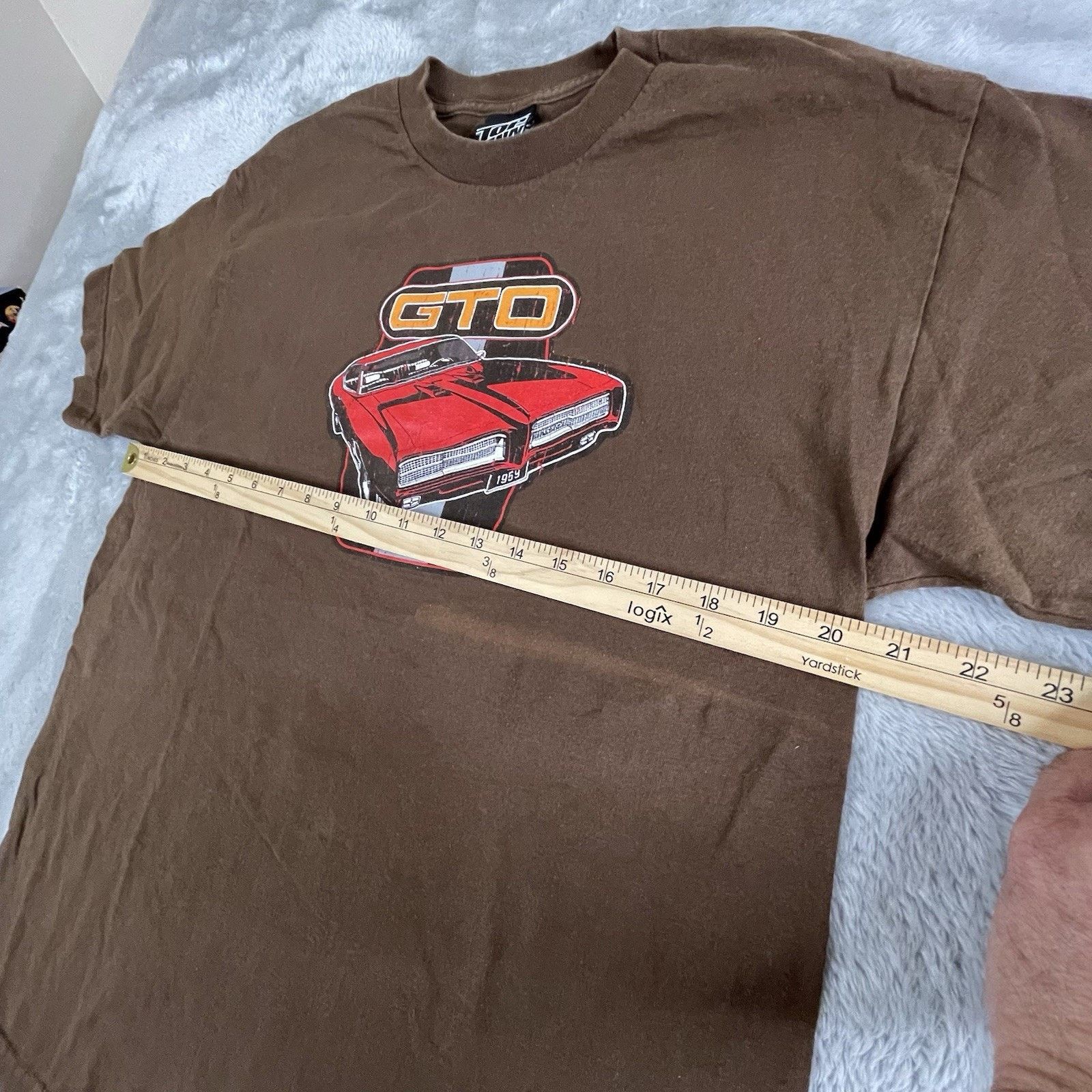 MCM Vintage Pontiac GTO Brown Top Heavy T-Shirt Size Large Size US L / EU 52-54 / 3 - 6 Thumbnail