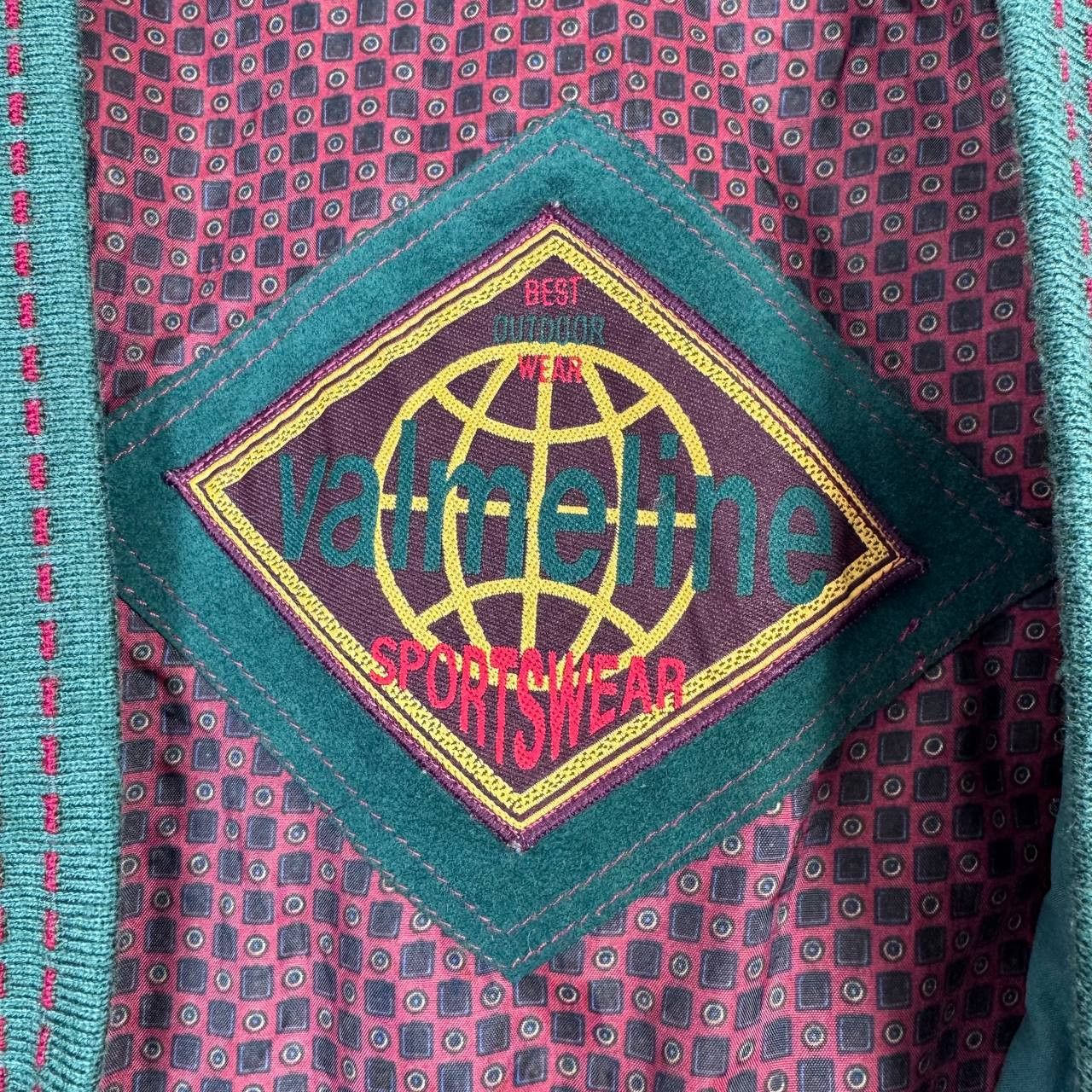 Other Vintage 90s Valmeline Cardigan Jacket Alcantara Pattern XL Size US XL / EU 56 / 4 - 5 Thumbnail