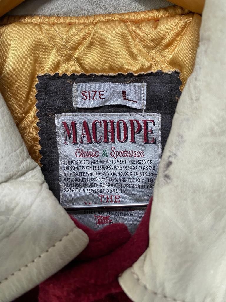Vintage Vintage Machope varsity leather shoulder Size US L / EU 52-54 / 3 - 8 Thumbnail