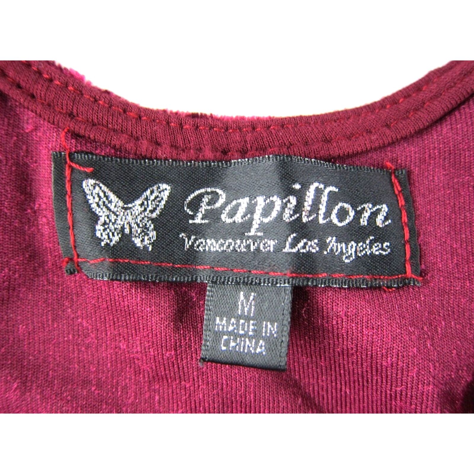 Velvet VINTAGE Papillon Red Velvet Shimmery Stretch Sleeveless Tank Sun Dress Medium Size M / US 6-8 / IT 42-44 - 3 Thumbnail