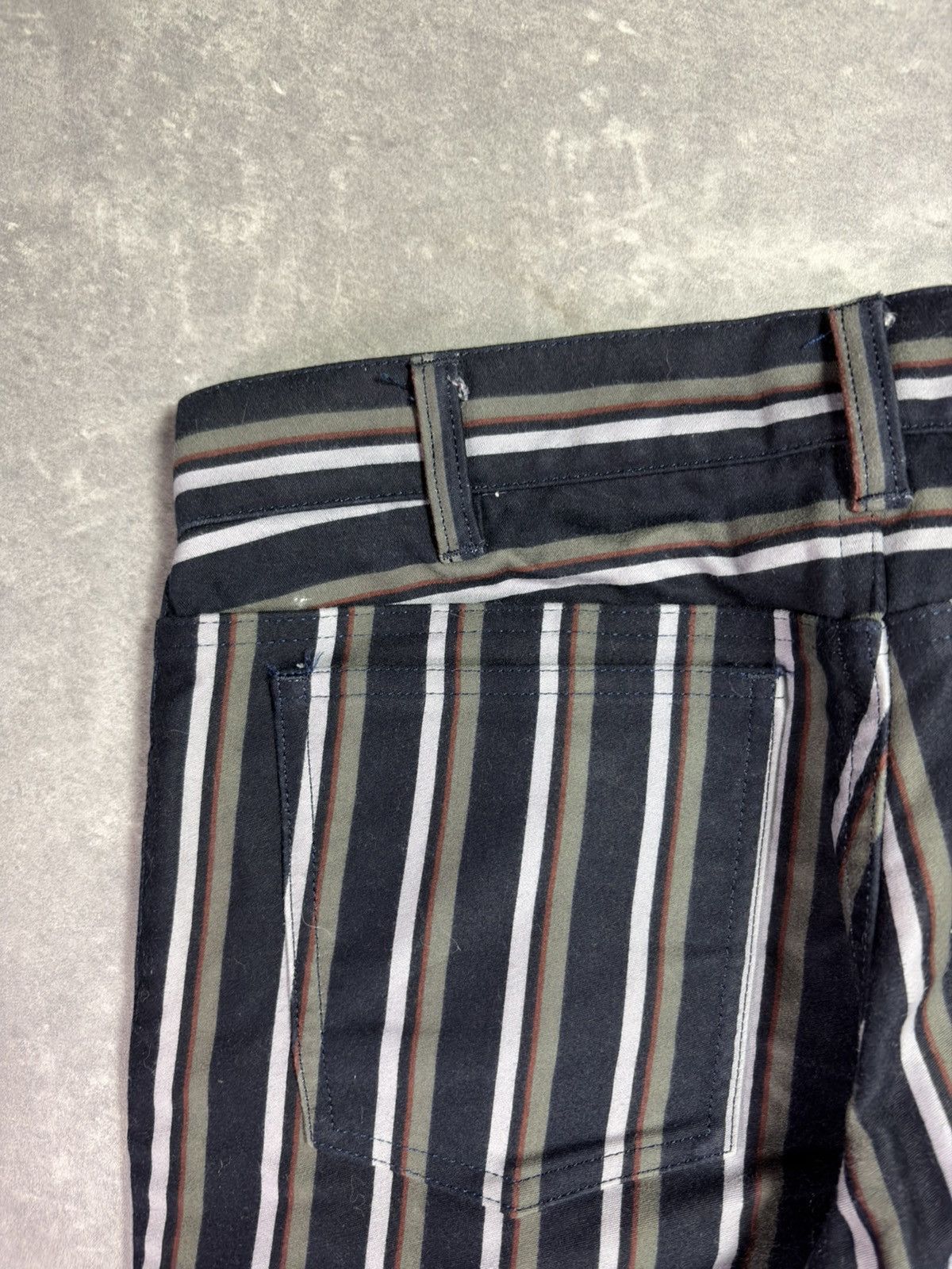 Burberry Burberry Black Label Exclusive Flared Striped Pants 27 28 Size US 27 - 14 Thumbnail