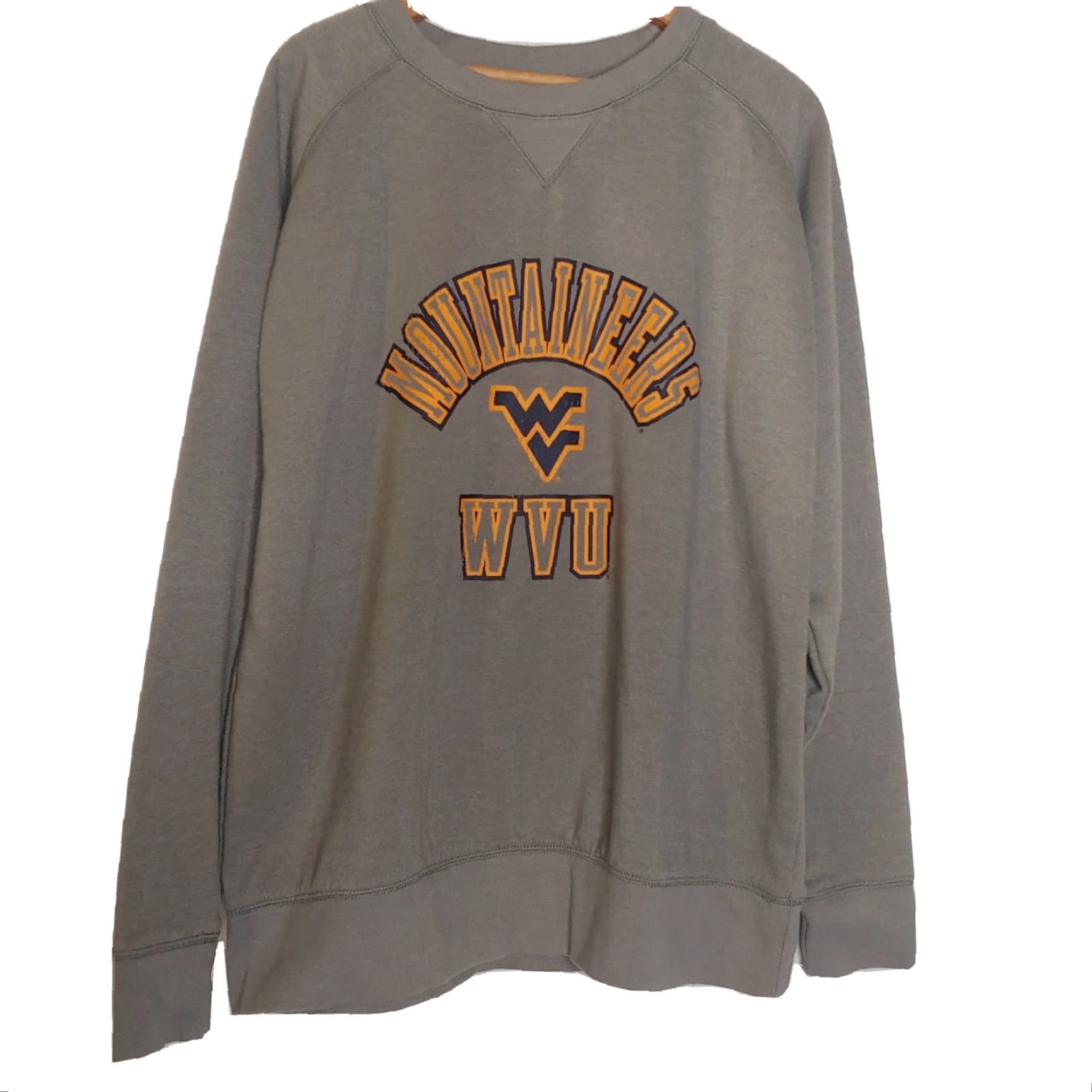 Champion Champion WVU Sweatshirt Large Gray Crew Neck Pullover Men NCAA Mountaineers Size US L / EU 52-54 / 3 - 2 Thumbnail