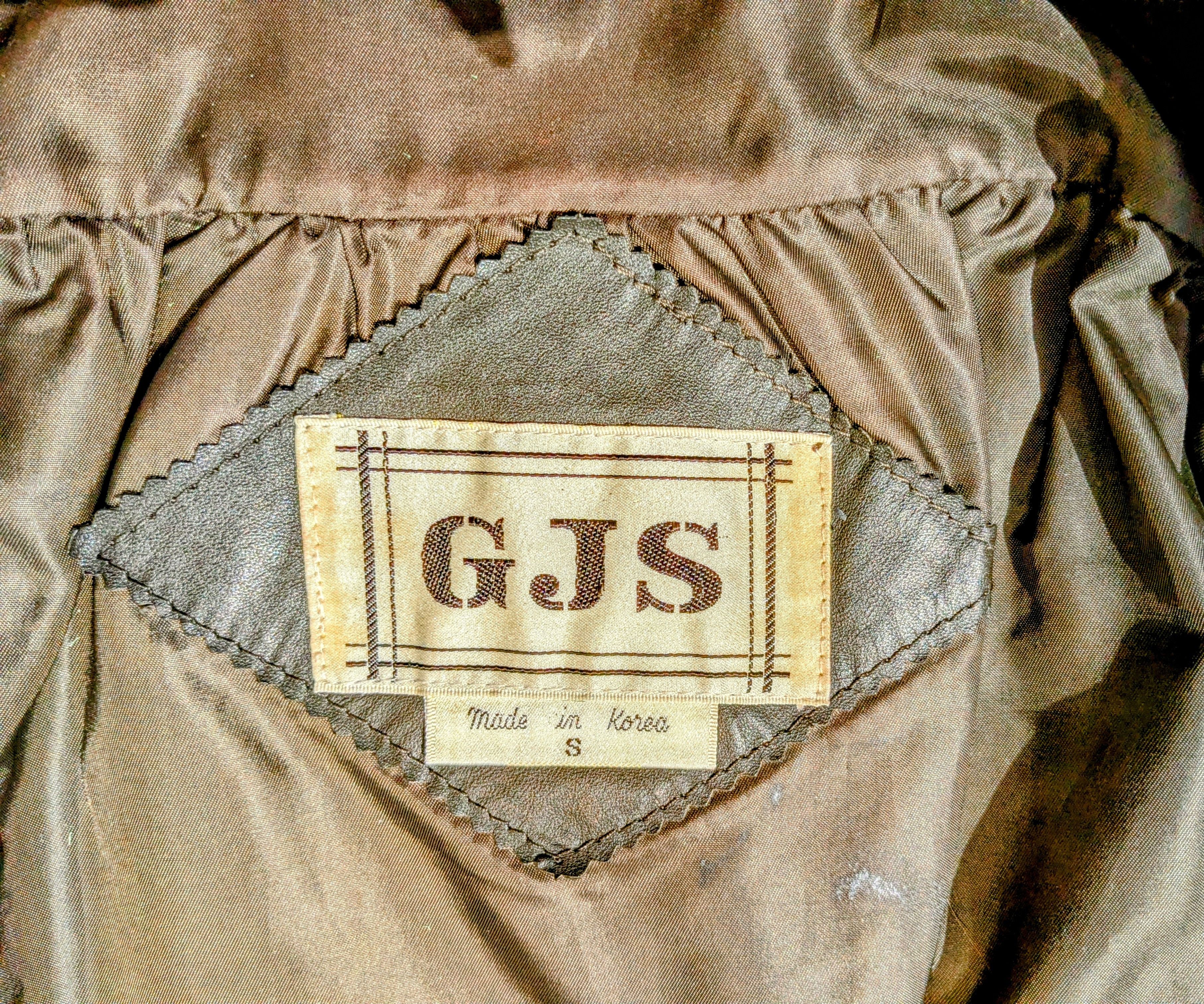 Other 1980s GJS Vintage Leather Zip-Up Bomber Racing Korean Jacket Size S / US 4 / IT 40 - 6 Thumbnail