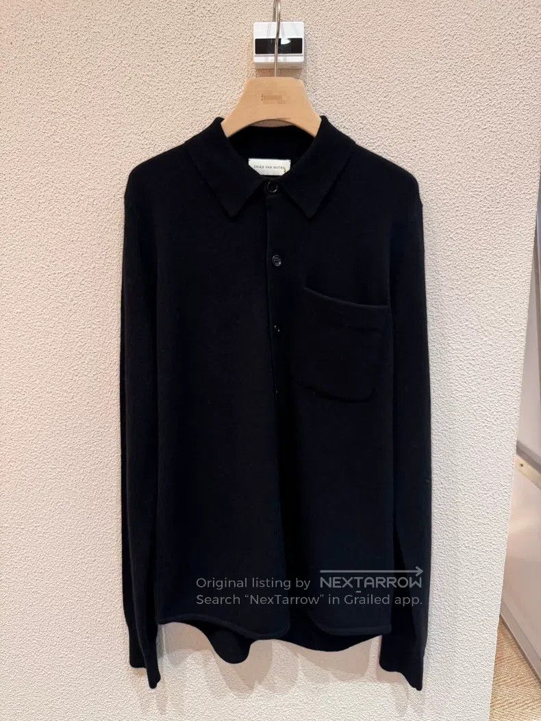Dries Van Noten Dries Van Noten Autumn/Winter Shirt-Style Knit Cardigan Size US S / EU 44-46 / 1 - 1 Thumbnail