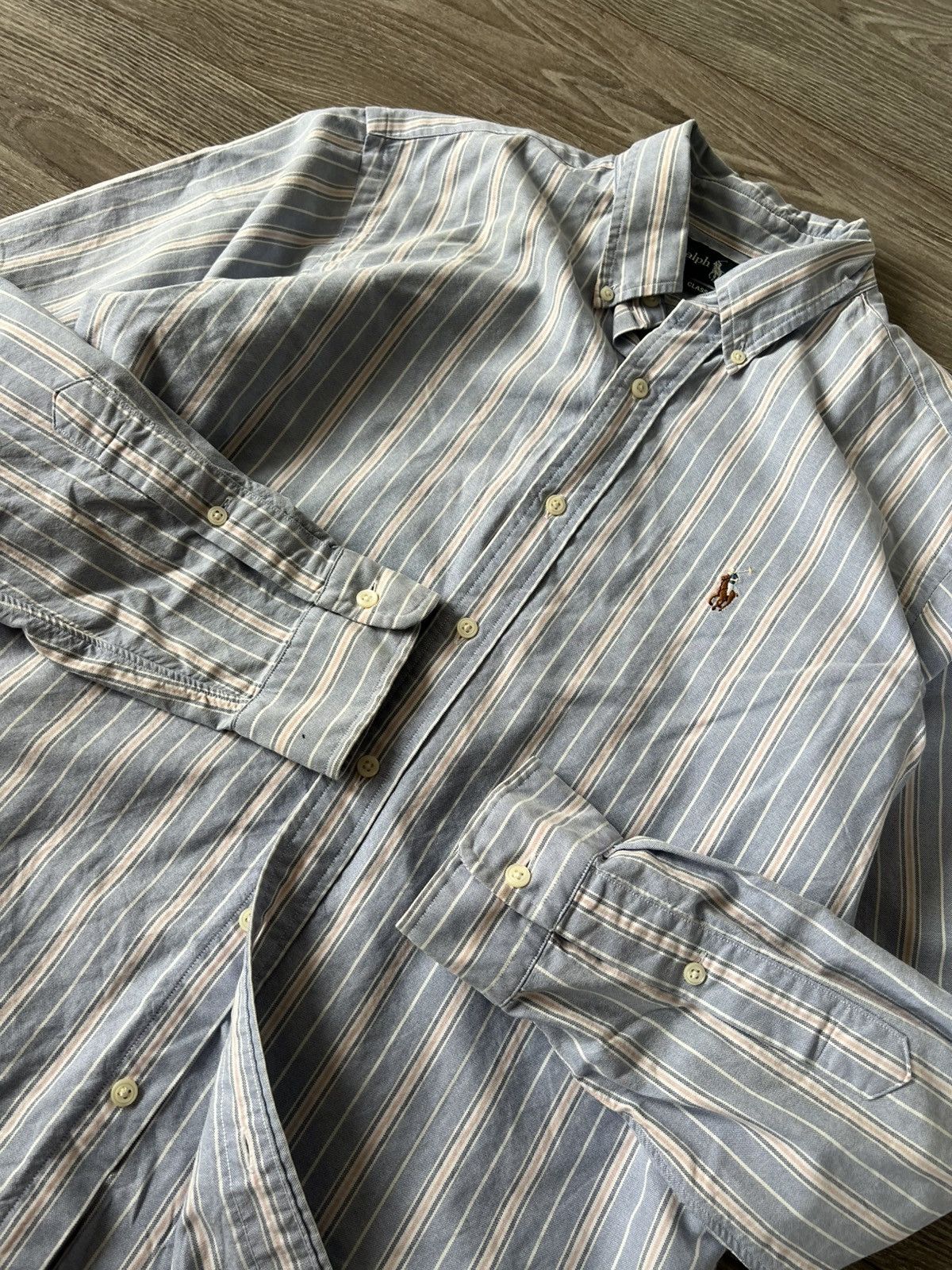 Polo Ralph Lauren Vintage Polo Ralph Lauren RRL Classic Fit Colour Logo Shirt Size US M / EU 48-50 / 2 - 19 Thumbnail