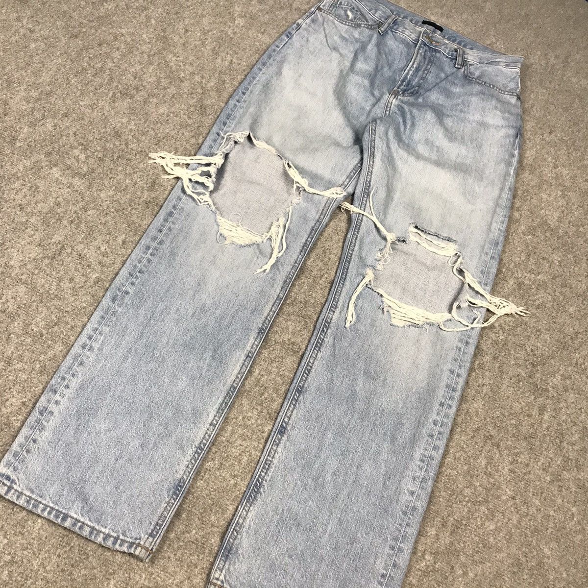 Japanese Brand JAPAN DESIGN UNIQLO DISTRESSED DENIM PANTS Size US 29 - 5 Thumbnail