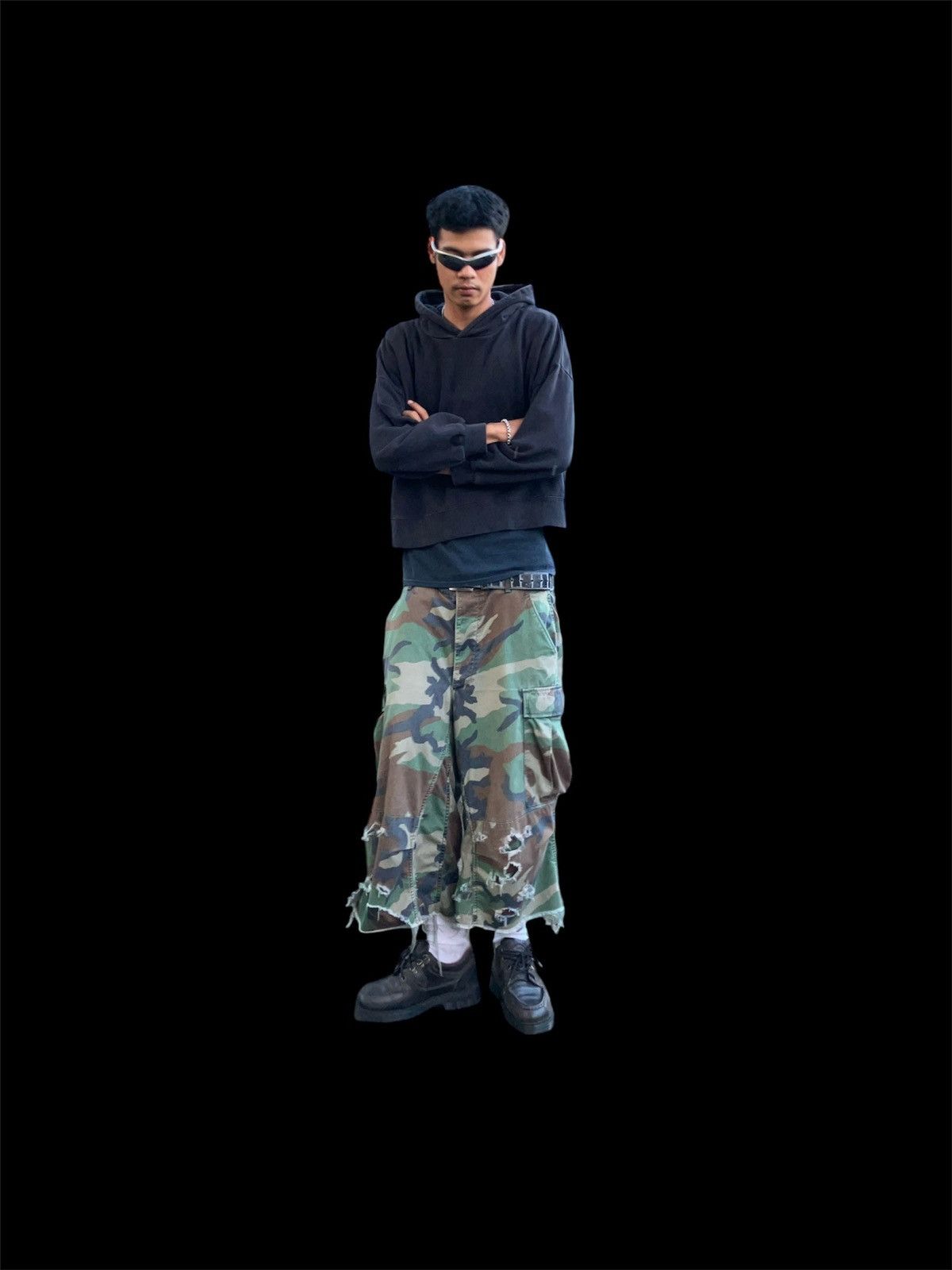 Vintage × Woodlands Custom Short Vintage military cargo pants. (WOODLAND 1992's) Size US 34 / EU 50 - 8 Thumbnail
