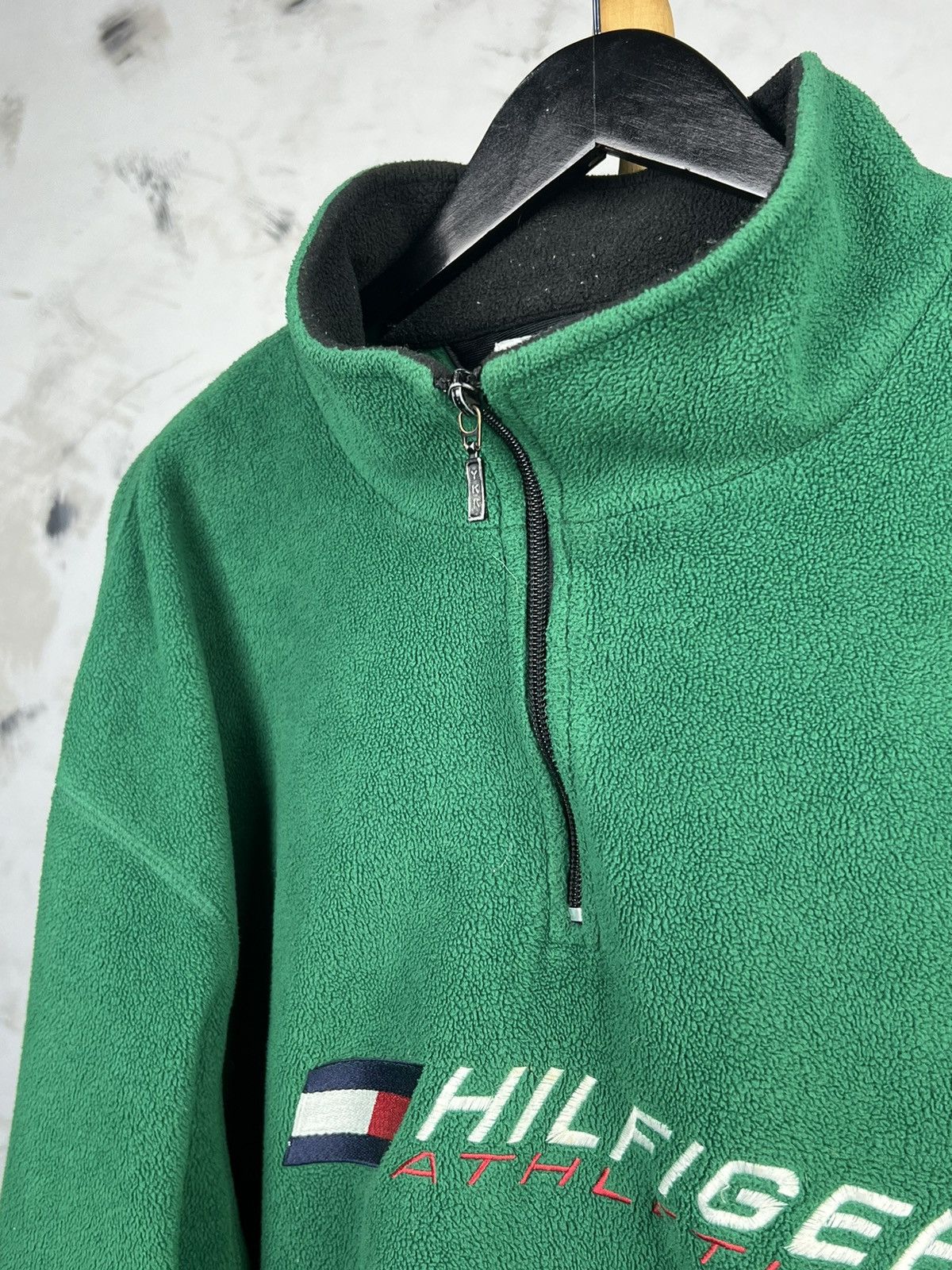 Tommy Hilfiger Vintage Tommy Hilfiger Athletics Fleece Jacket Size L - XL Size US XL / EU 56 / 4 - 3 Thumbnail