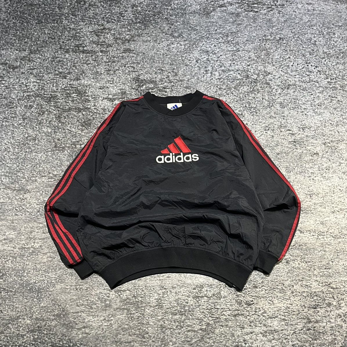 Adidas Vintage Y2K Adidas Embroidered Logo Windbreaker Pullover Size US L / EU 52-54 / 3 - 1 Thumbnail