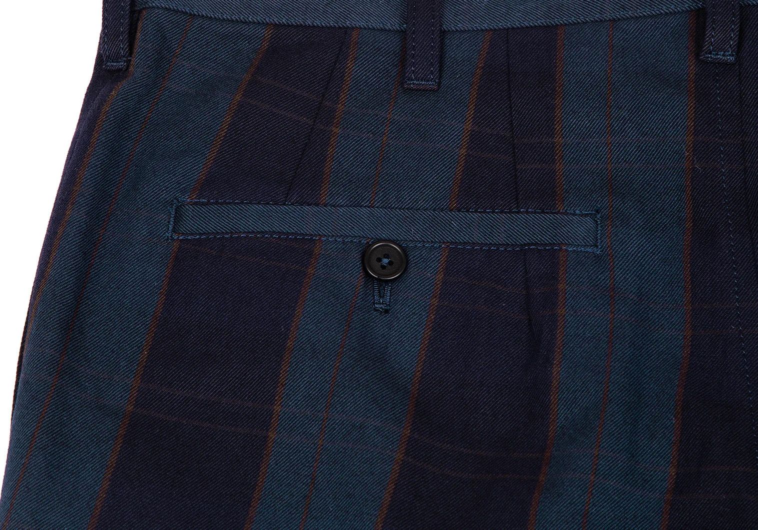 Yohji Yamamoto Yohji Yamamoto Cotton Wool Check Double Pants Size US 36 / EU 52 - 12 Thumbnail