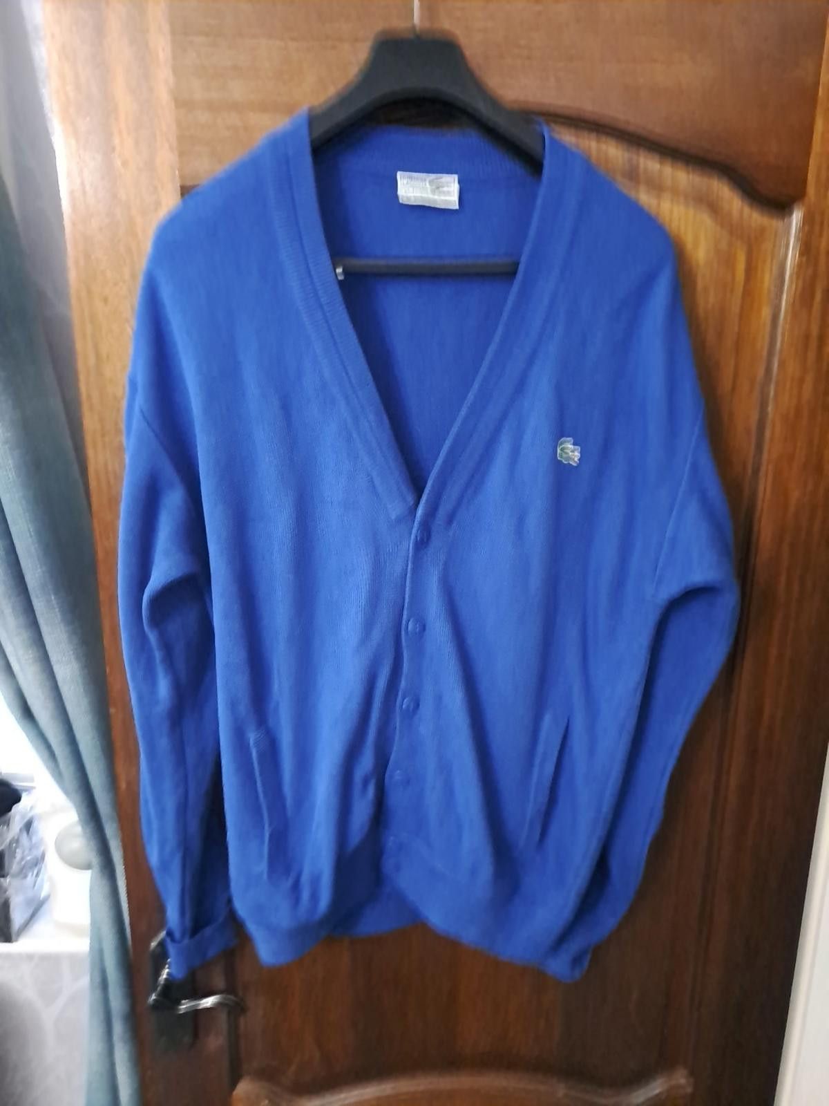 Lacoste Vintage Lacoste Mens Cardigan Size M Royal Blue Size US M / EU 48-50 / 2 - 2 Thumbnail