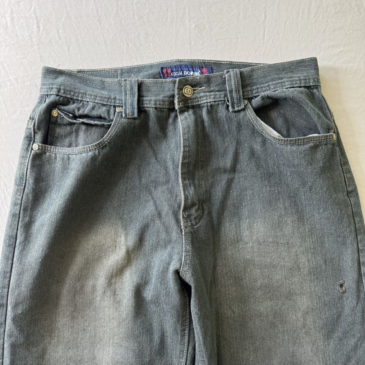 Designer × Vintage Vintage Y2K Eddie Domani Culotte Jeans Size US 34 / EU 50 - 4 Thumbnail