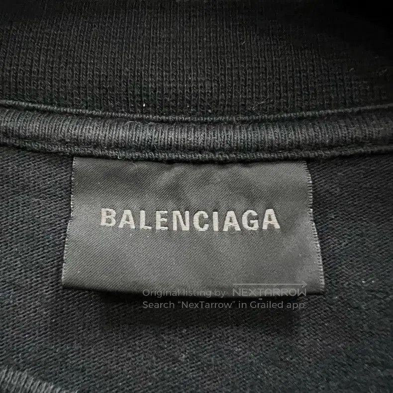 Balenciaga Balenciaga New Year Distressed Logo Tee. Size US XS / EU 42 / 0 - 3 Thumbnail