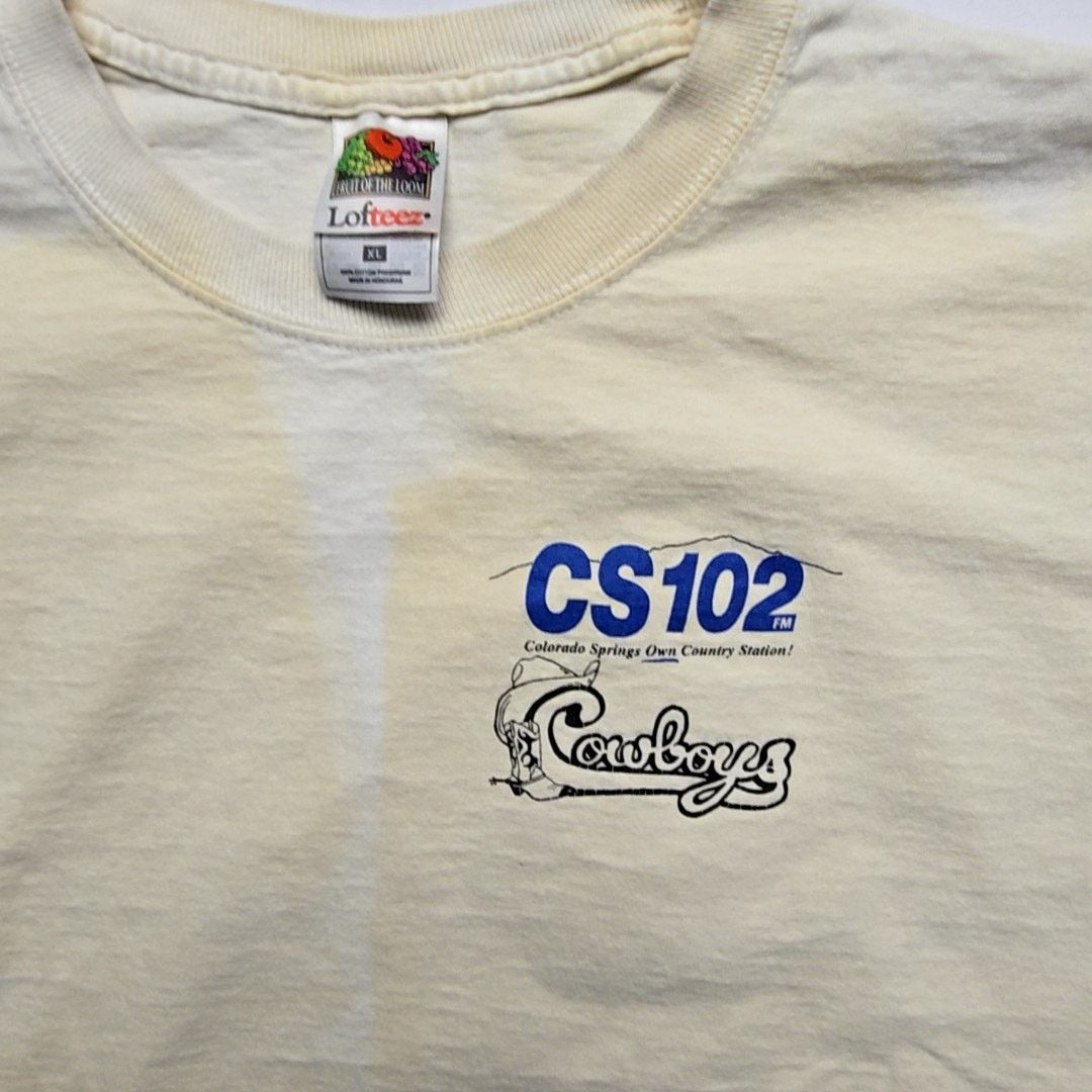 Fruit Of The Loom Vintage Y2K Cowboy Graphic CS102 Millennium Party XL Shirt Size US XL / EU 56 / 4 - 5 Thumbnail