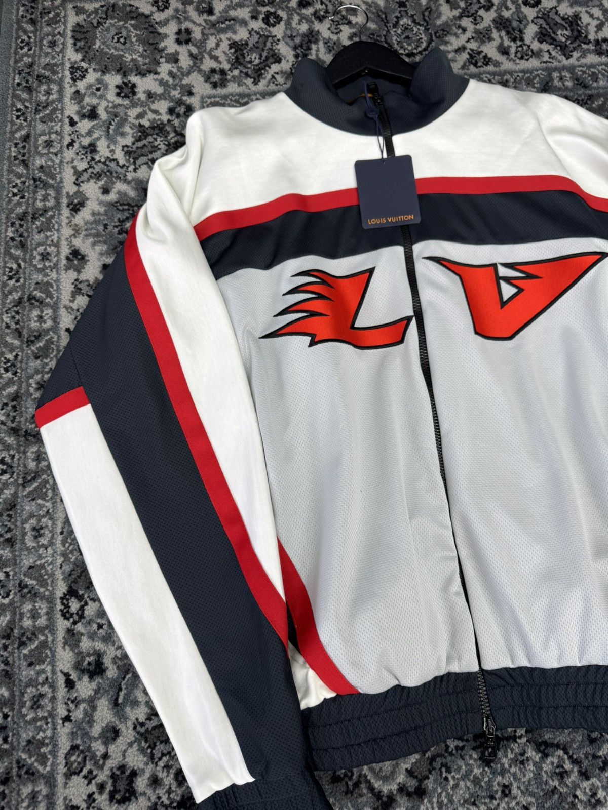 Louis Vuitton Louis Vuitton embellished hockey track fleece jacket Size US XL / EU 56 / 4 - 3 Thumbnail