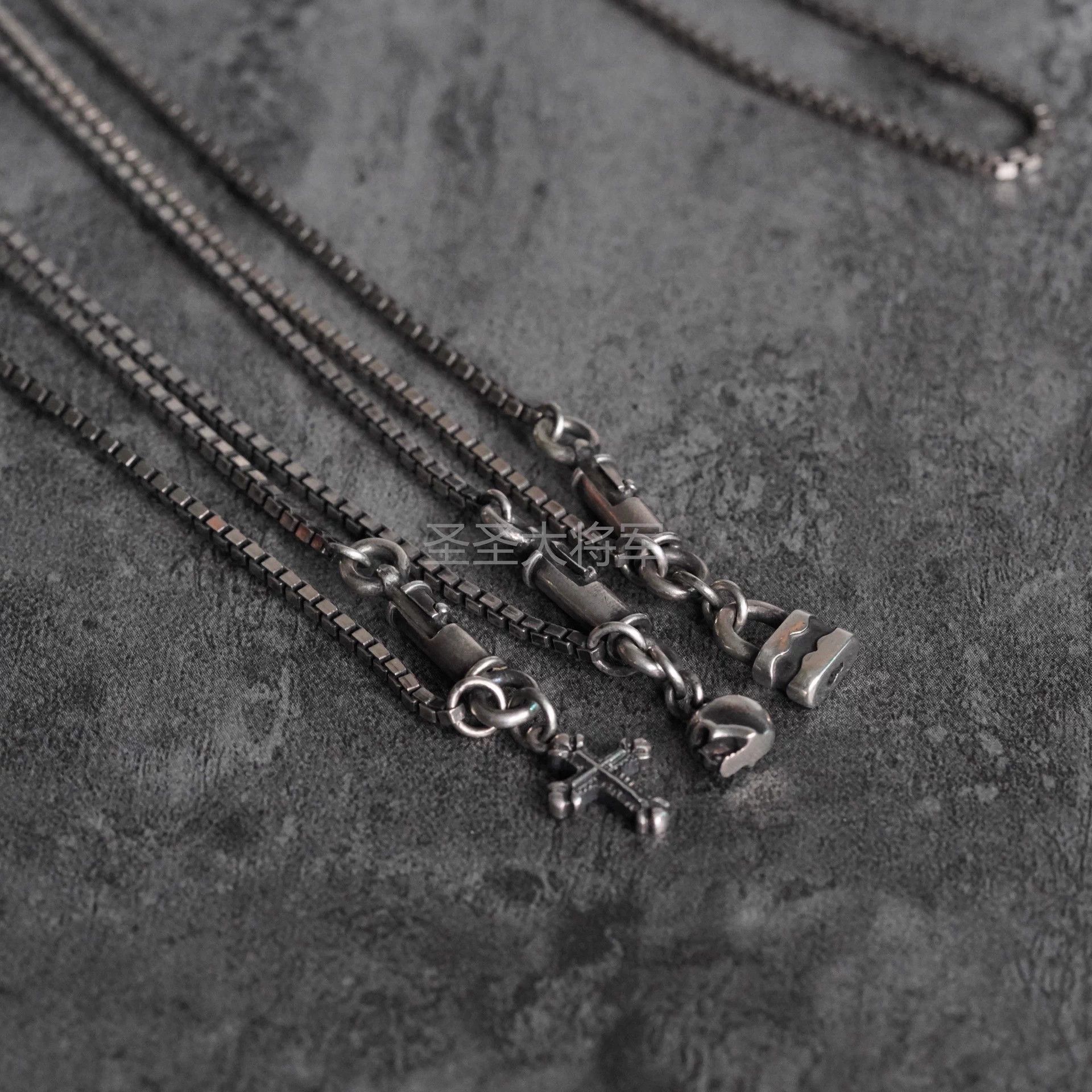 Werkstatt Munchen Werkstatt Munchen M3711 Mini Cube Chain Necklace Spring Size ONE SIZE - 4 Thumbnail