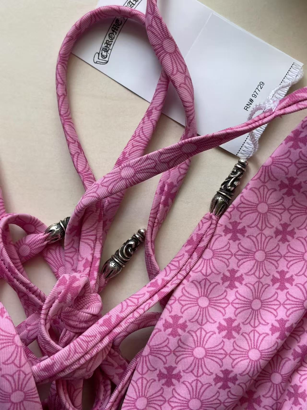 Chrome Hearts Chrome Hearts Dipped In Blue Pink Bikini Size S / US 4 / IT 40 - 9 Thumbnail