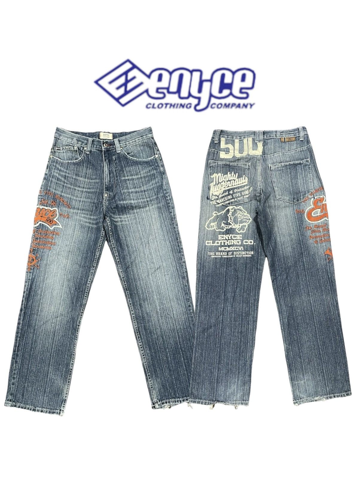 Enyce Y2K Enyce Baggy Pittbull Jeans Size US 32 / EU 48 - 1 Thumbnail