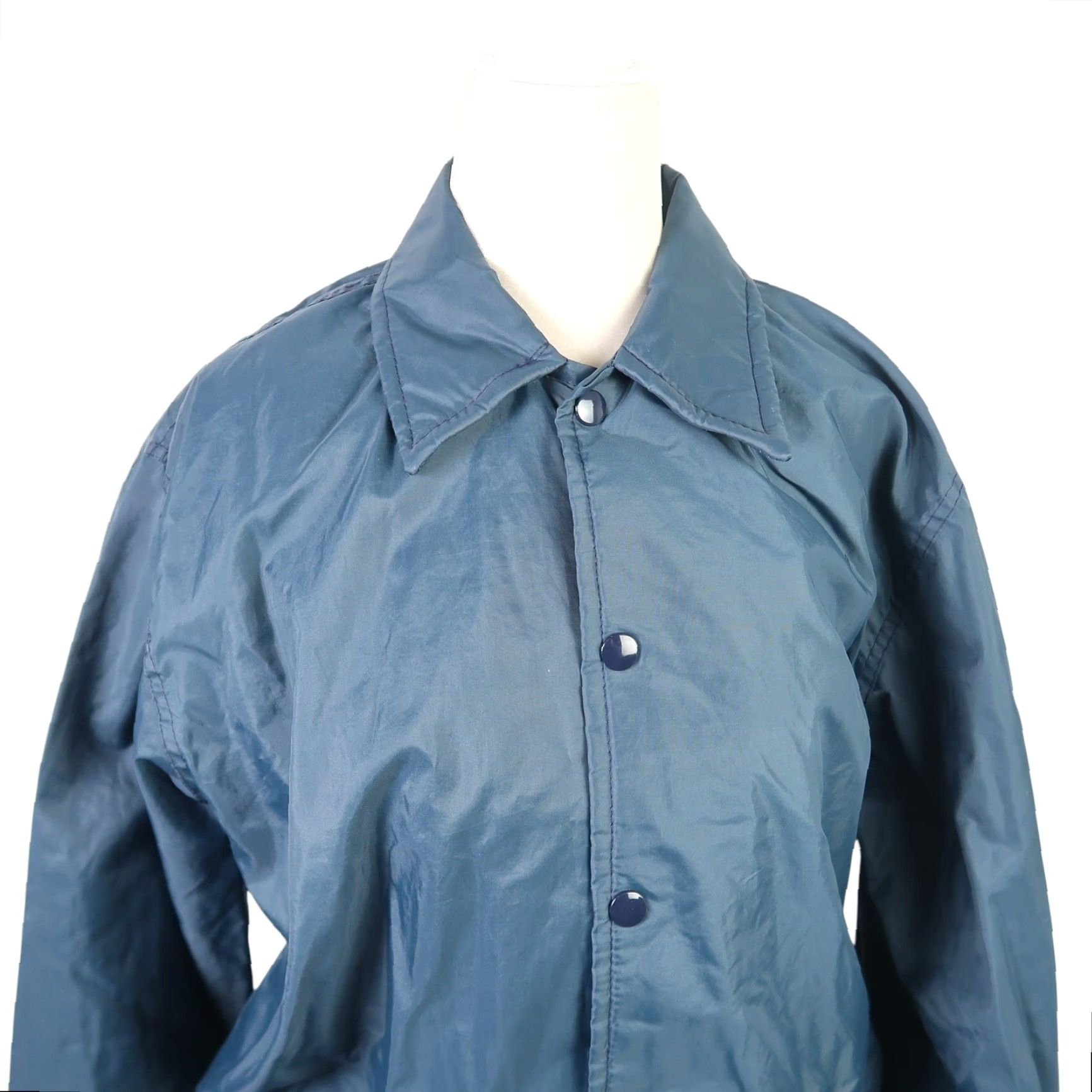 Vintage VINTAGE West Wind windbreaker jacket Mens Small Navy Blue 80s Navy Blue Windbreaker Jacket Casual Snap Front 80s Mens Small Boys Girls Size US S / EU 44-46 / 1 - 2 Thumbnail