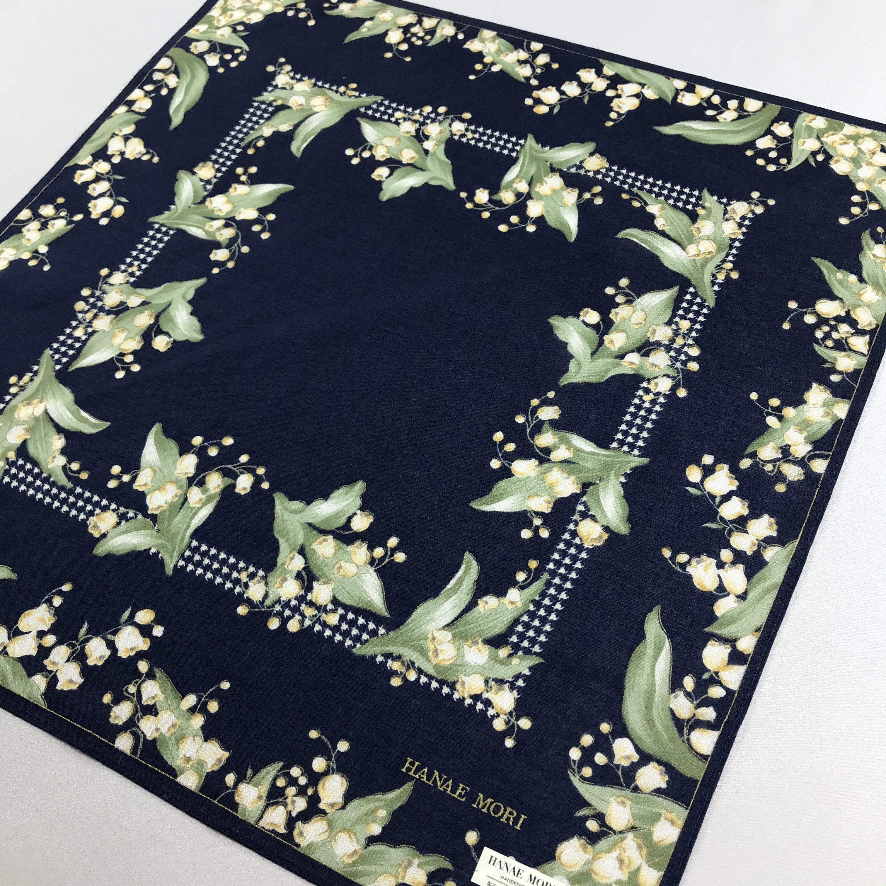 Hanae Mori Hanae Mori Floral Handkerchief Bandana Neckerchief H930 Size ONE SIZE - 4 Thumbnail