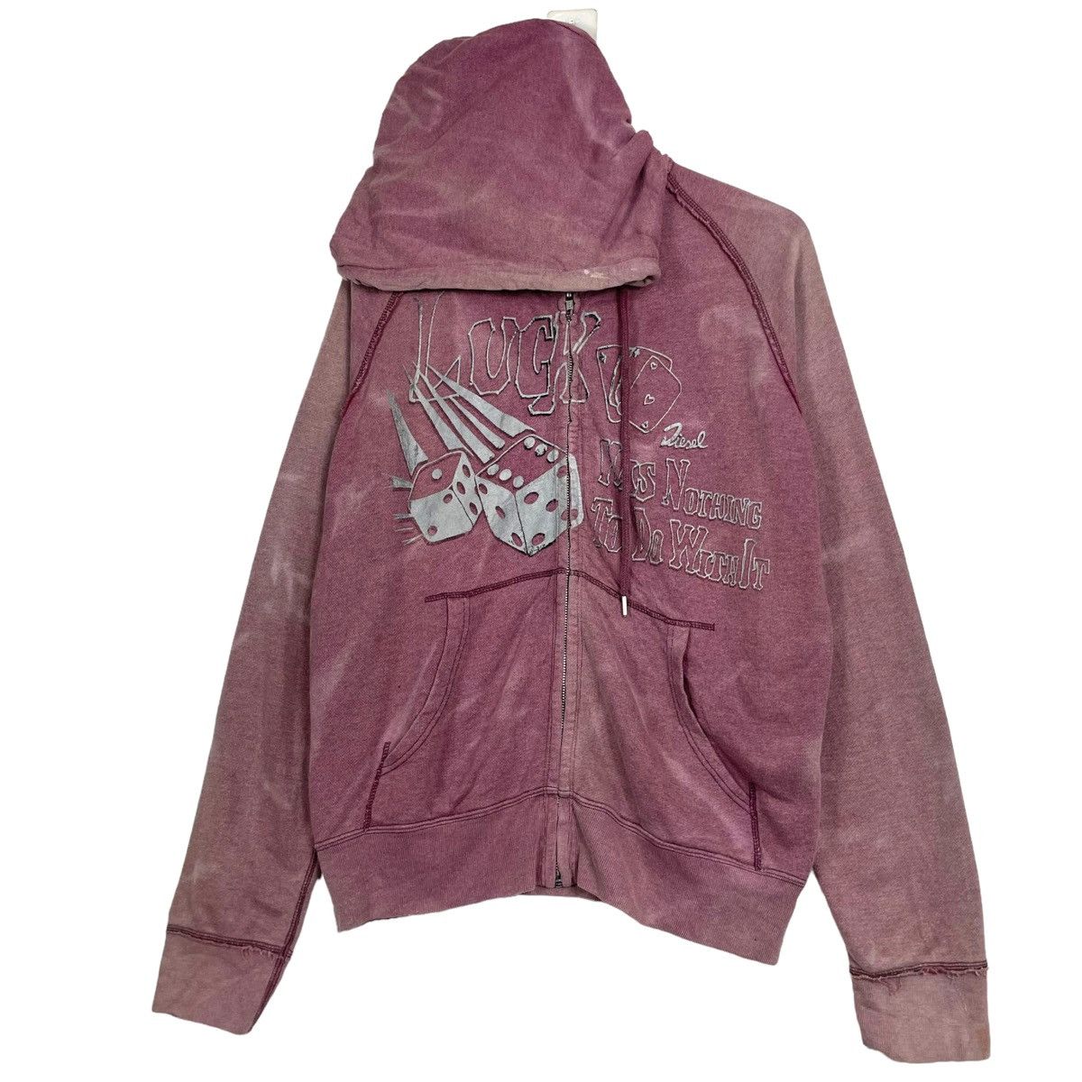 Diesel 💥DIESEL LUCK ACE HOODIE SUNDADED DESIGN Size US M / EU 48-50 / 2 - 3 Thumbnail