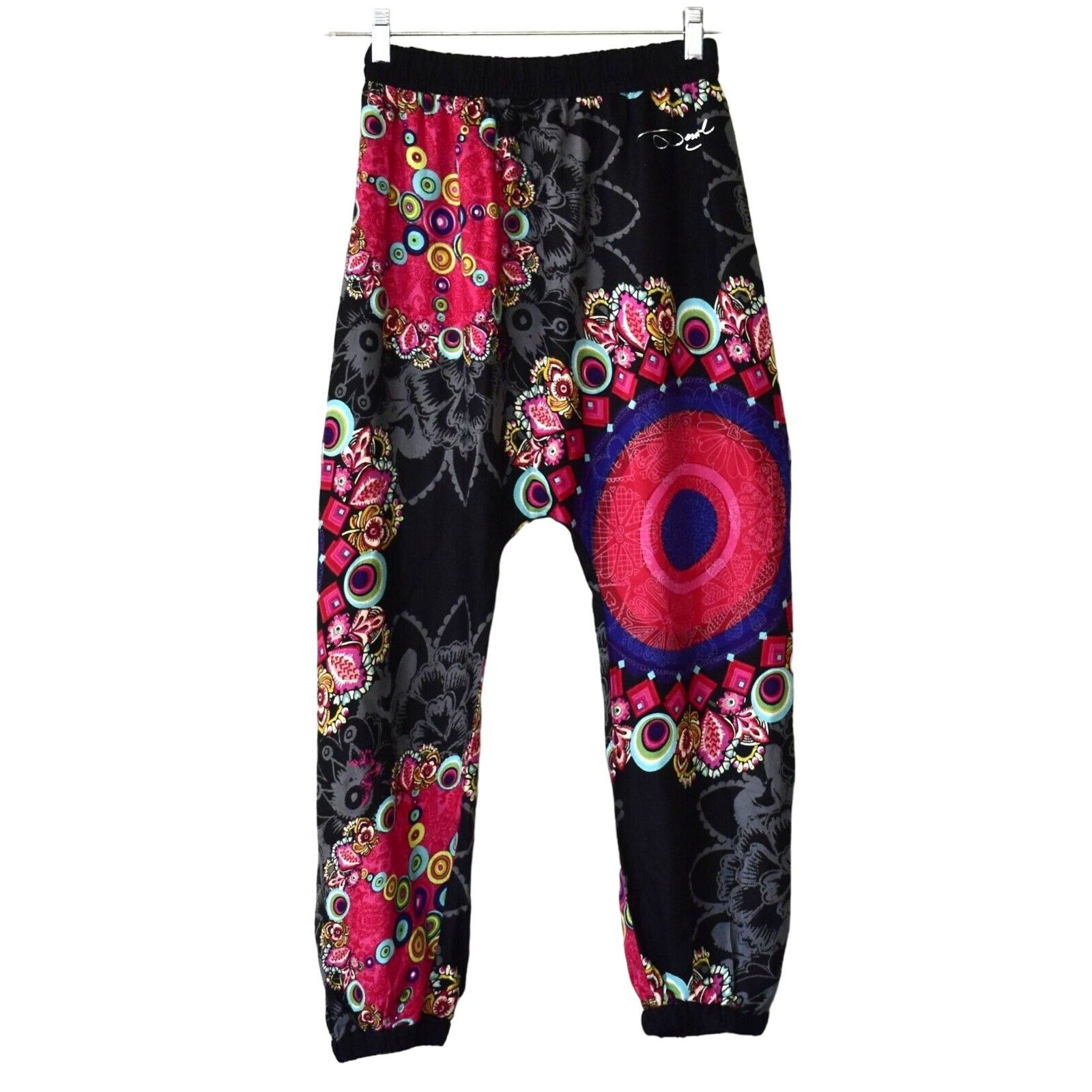 Desigual DESIGUAL Multicolor Floral Viscose Girls Harem Pants 11/12 Size 34" / US 12 / IT 48 - 1 Thumbnail