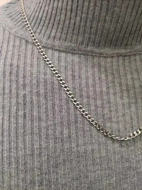 Jewelry Titanium steel Necklace Chain Size ONE SIZE - 4 Thumbnail