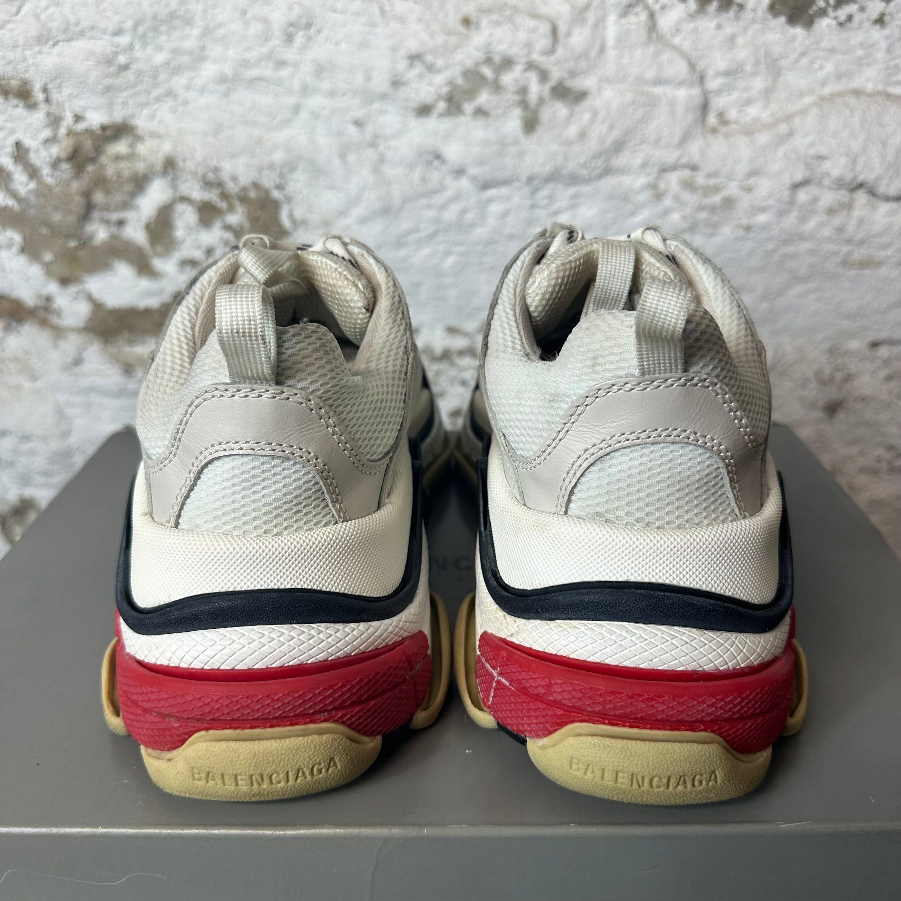 Balenciaga Balenciaga Triple S White Black Red Sz 7 (40) Size US 7 / EU 40 - 5 Thumbnail