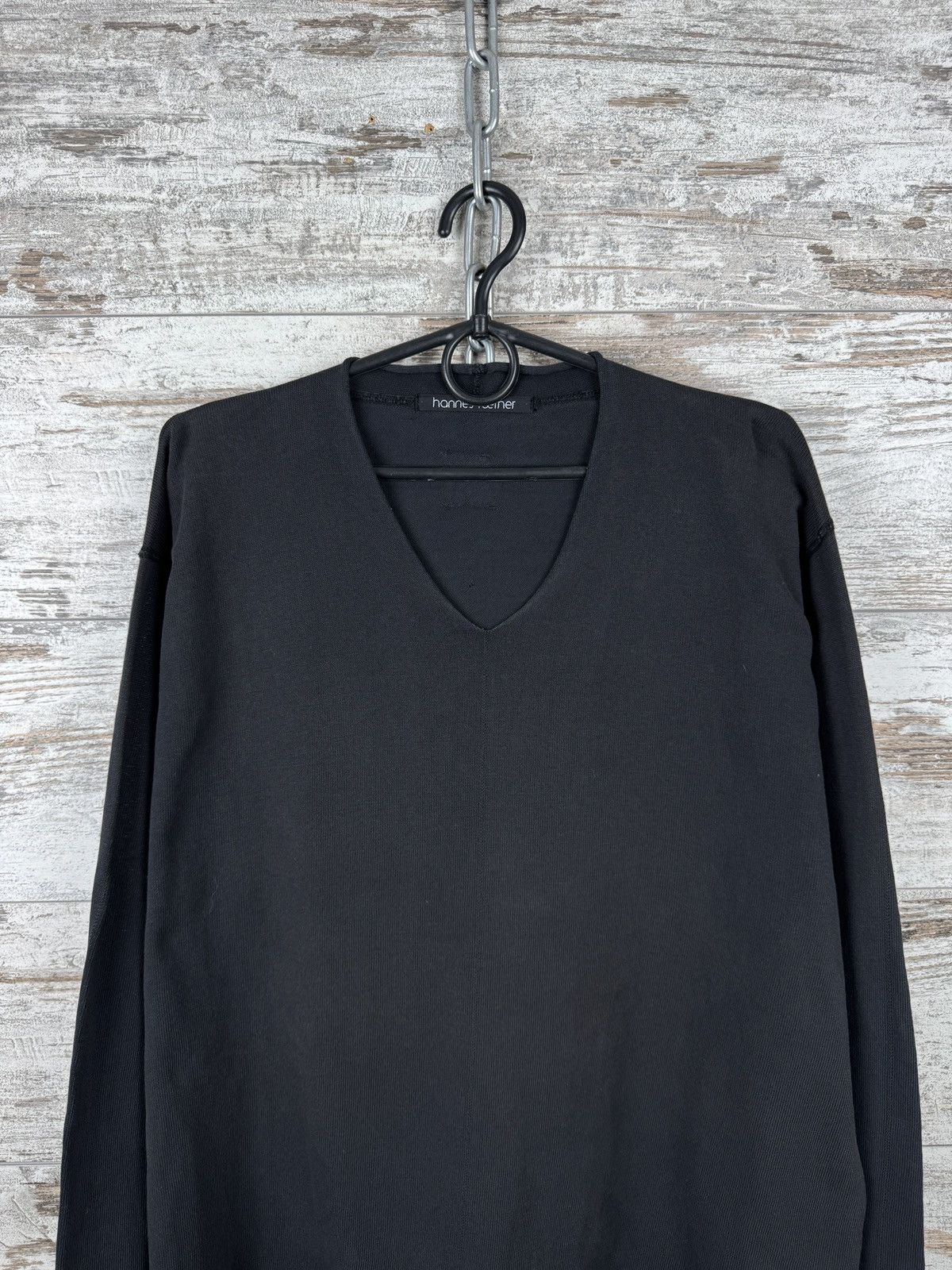 Japanese Brand × hannes roether Mens Vintage hannes roether avant garde longsleeve T-shirt Size US XL / EU 56 / 4 - 1 Thumbnail