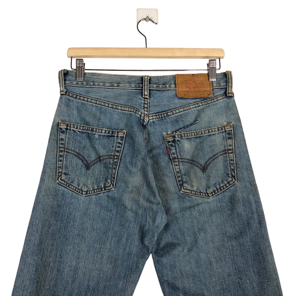 Levi's 🔥Rare Distressed Denim Jeans Levi’s Made in USA Size US 30 / EU 46 - 8 Thumbnail
