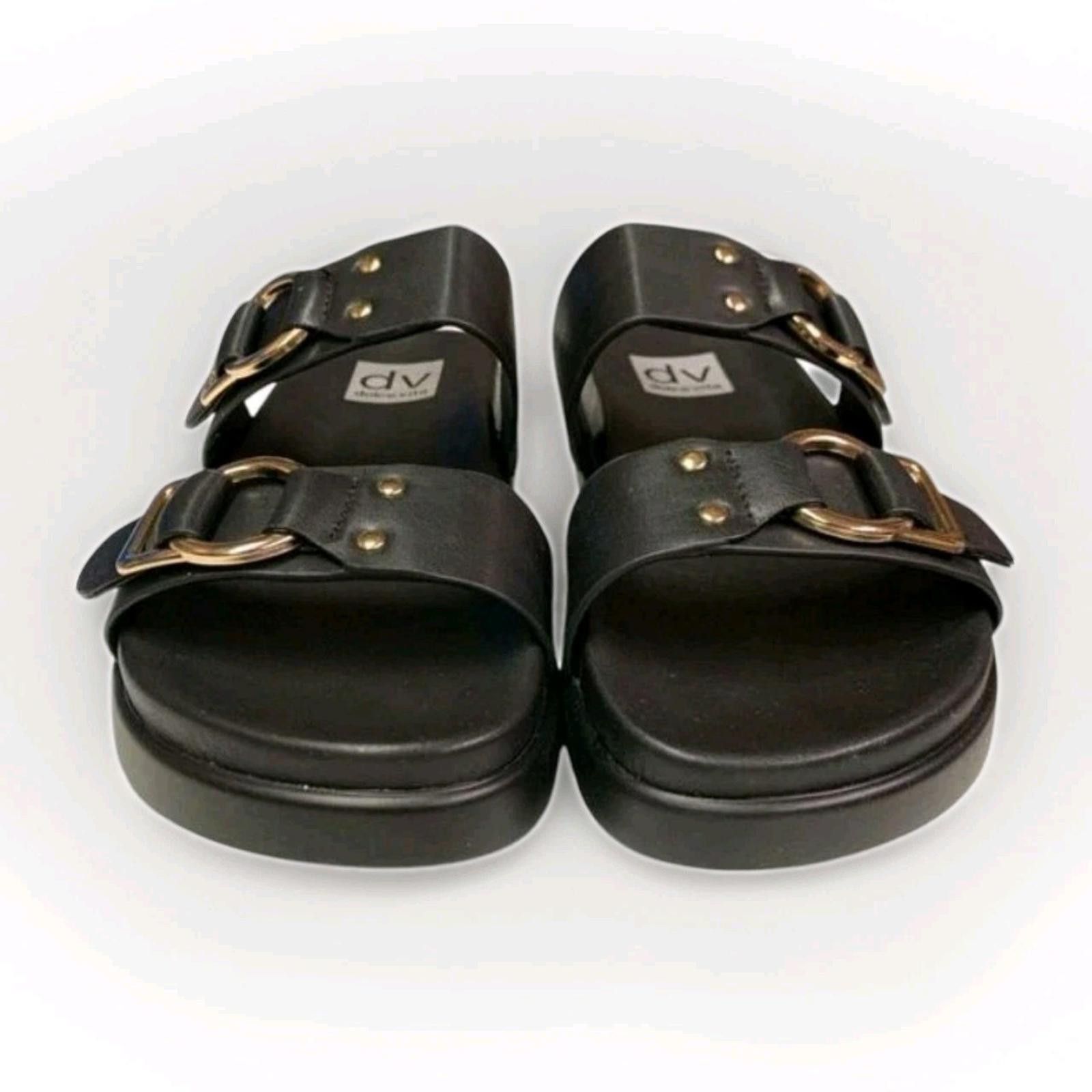 Other DV Dolce Vita Women's Sandals Size 8 Black Slip-On Shoes Size US 8 / IT 38 - 3 Thumbnail
