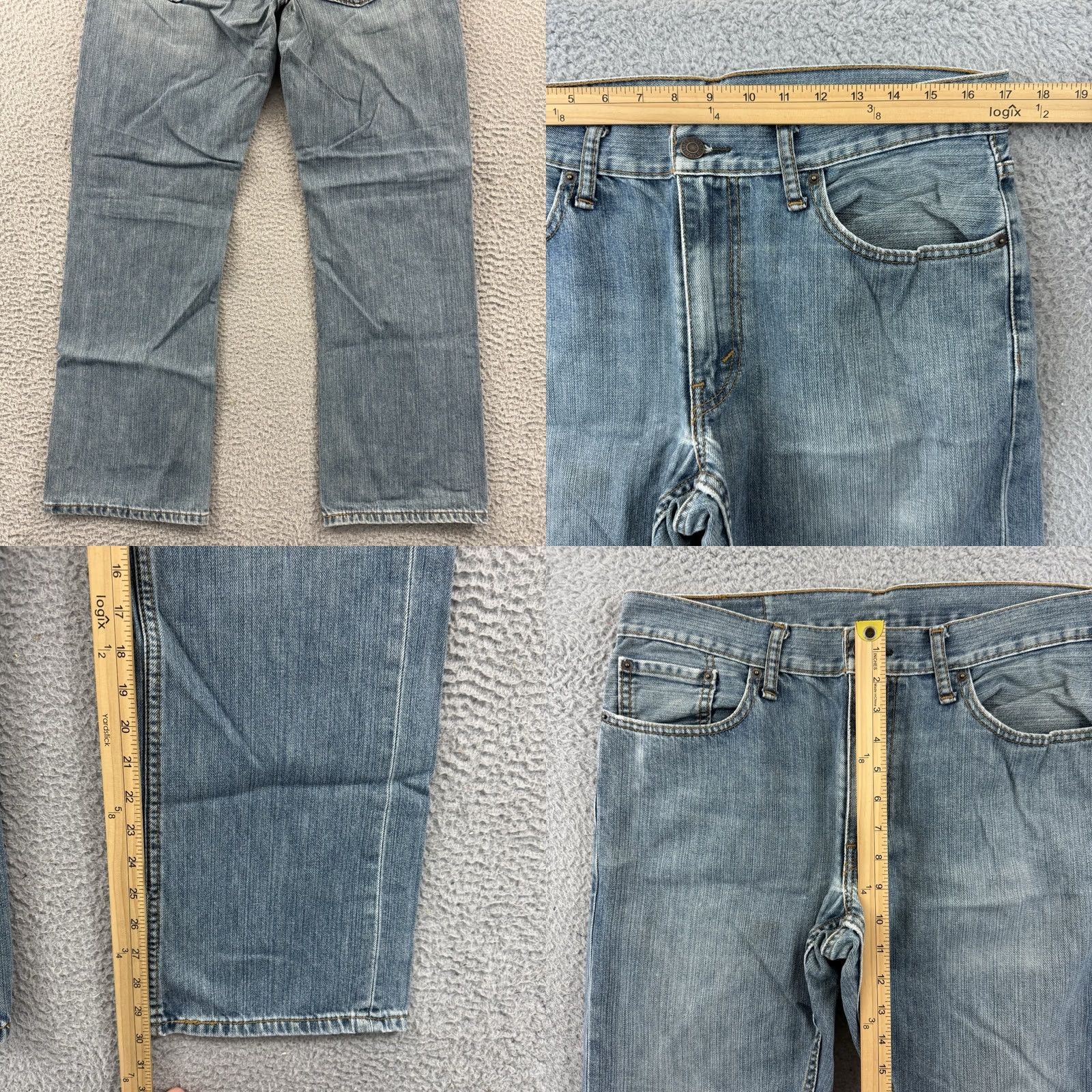 Levi's VINTAGE Levi’s 559 Jeans Mens 33x30 Gray Loose Straight Bootcut Baggy Outdoor Cargo Pocket Pockets 501 City 500 Series Regular Mens Size US 33 - 8 Thumbnail