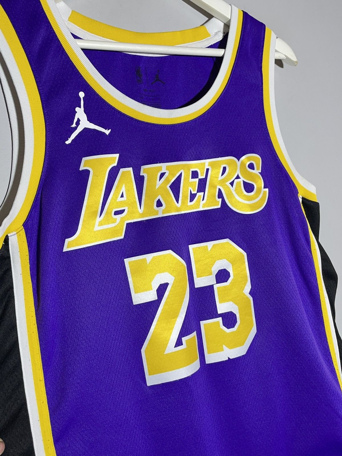 Jordan Brand × NBA #23 James L.A Lakers Jordan Brand NBA Basketball Jersey Size US L / EU 52-54 / 3 - 3 Thumbnail