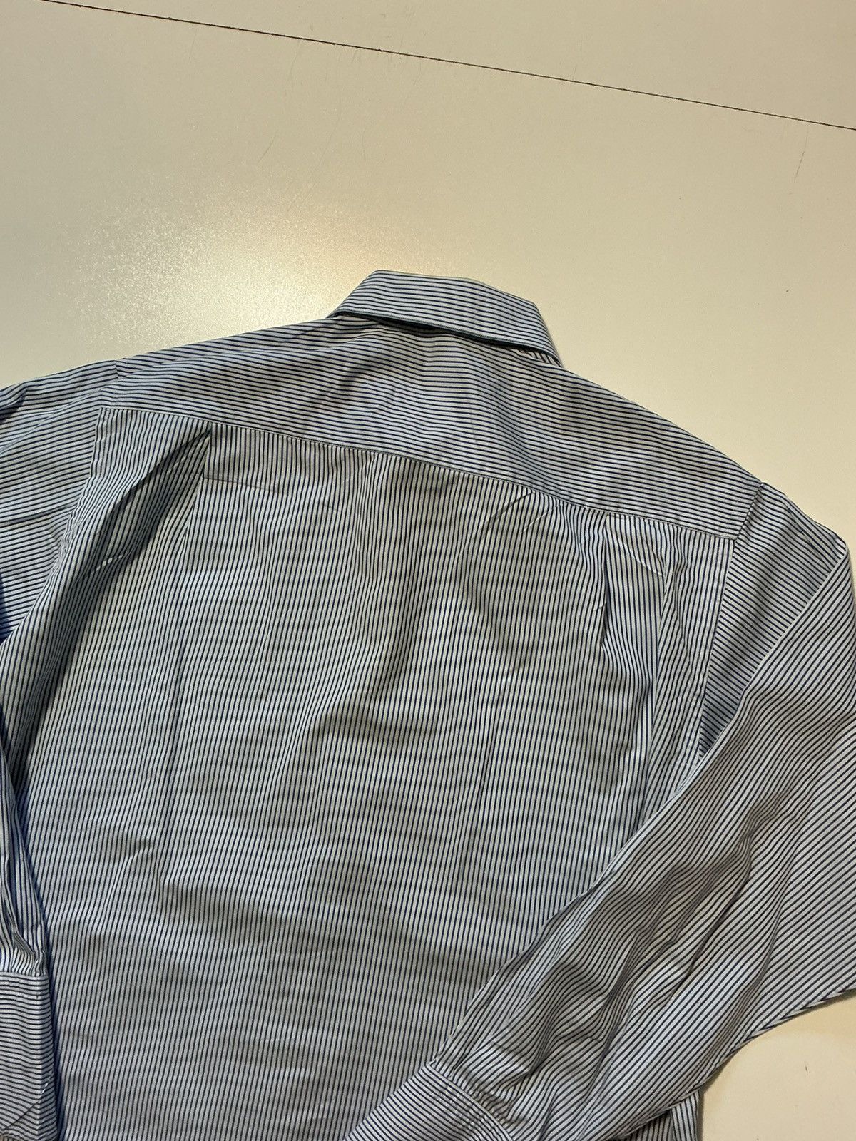Armani Collezioni Armani Collezioni Made In Italy Striped Button Dress Shirt Size US L / EU 52-54 / 3 - 4 Thumbnail