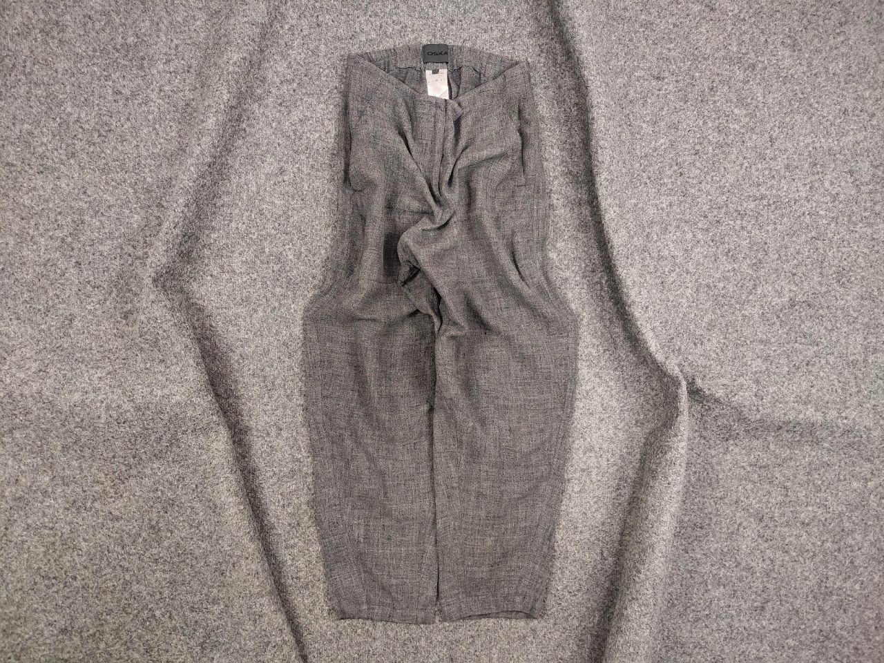 Japanese Brand Oska germany Design Gray Linen Trouser Baggy Pants Size 28" / US 6 / IT 42 - 1 Thumbnail