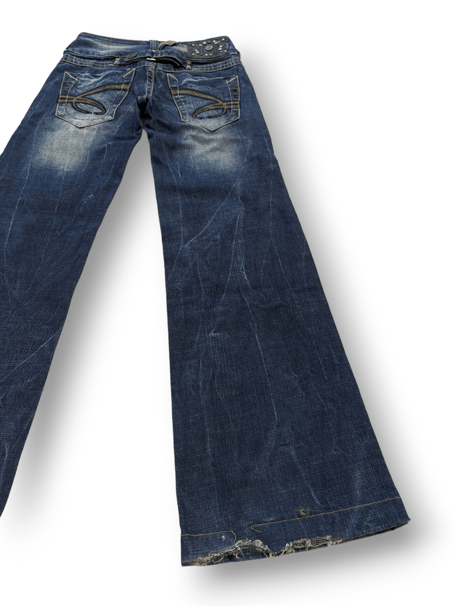 image of Hysteric Glamour x Le Grande Bleu L G B Flare Jeans Red Pepper Beauty Fade Denim in Blue Denim, Wom