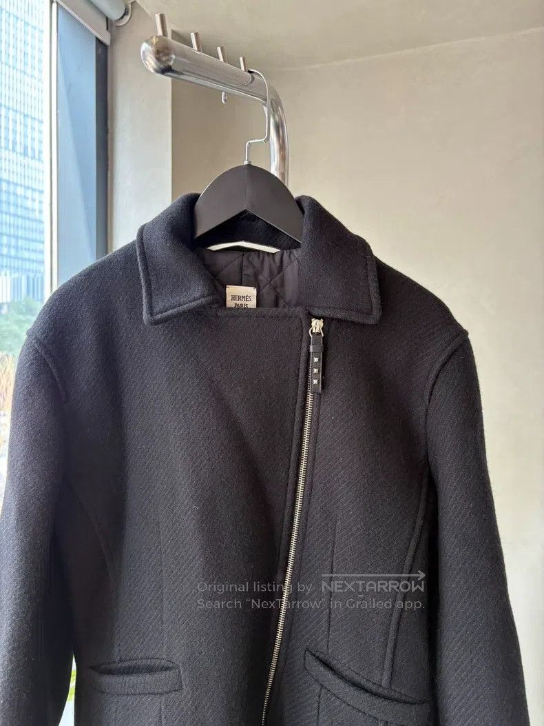Hermes Hermes Black irregular zipper jacket Size XS / US 0-2 / IT 36-38 - 4 Thumbnail