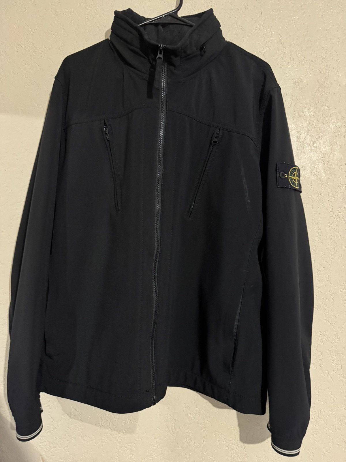 Stone Island Light Soft Shell R Navy Jacket